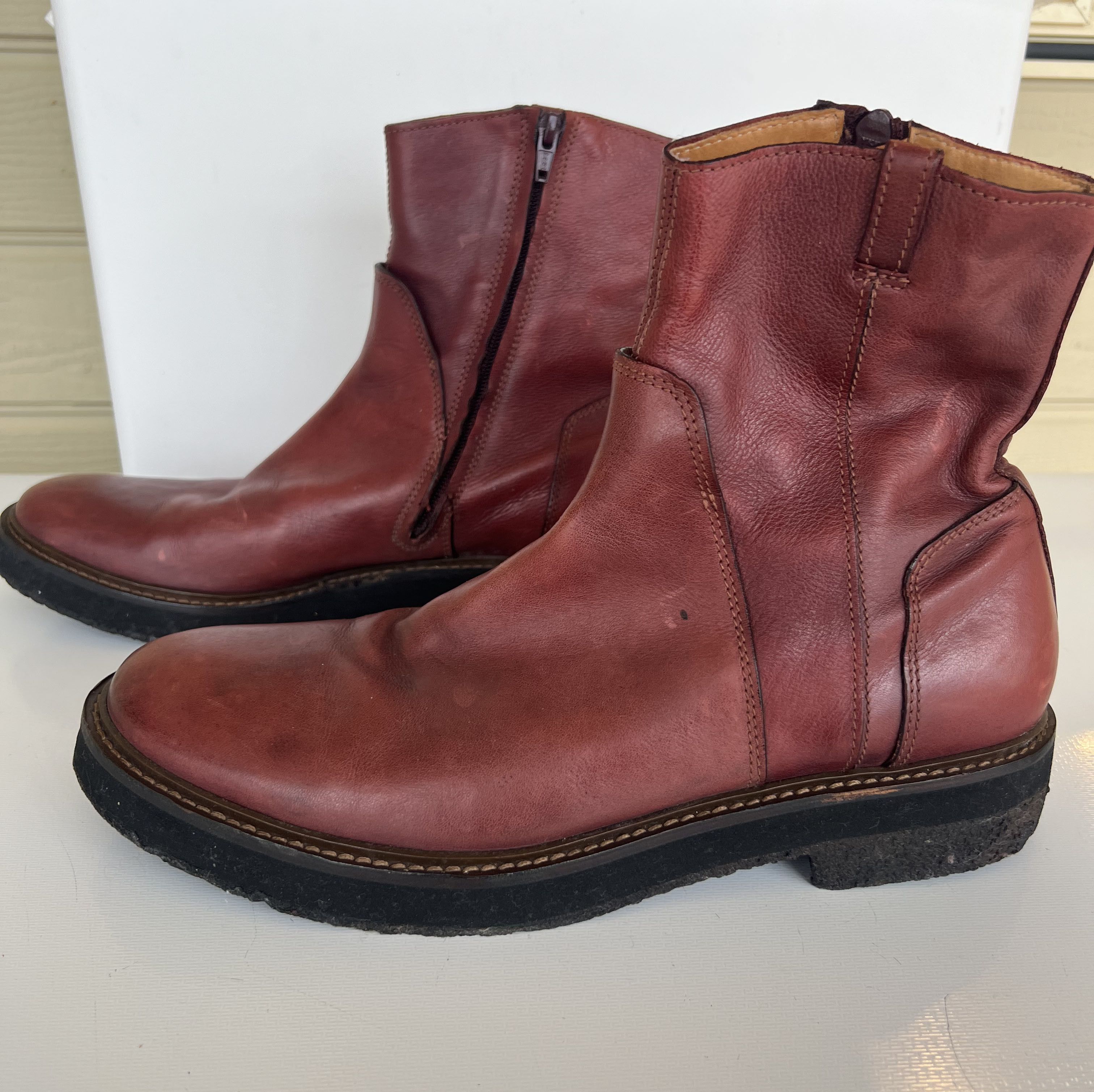 Maison Margiela maison martin margiela" burgundy" boot Size US 10 / EU 43 - 3 Thumbnail