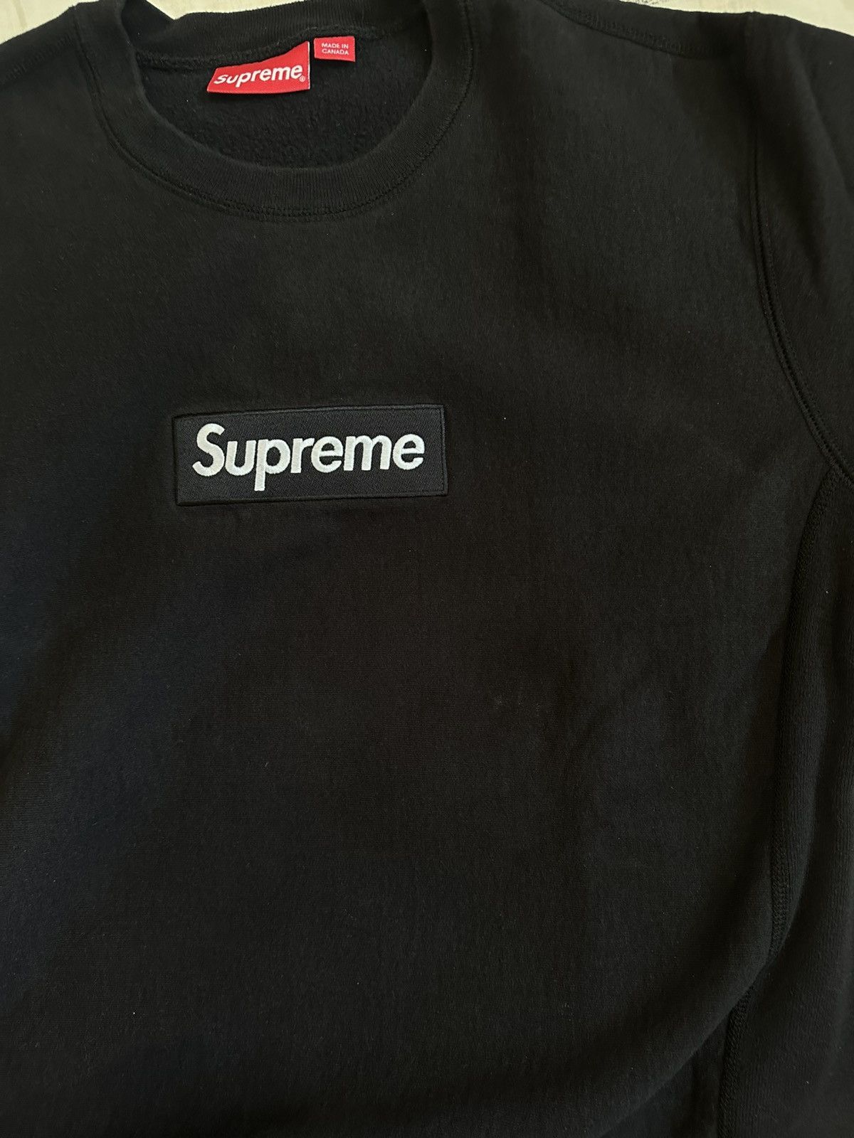 Supreme Supreme Black Box Logo Crewneck Size US M / EU 48-50 / 2 - 9 Thumbnail