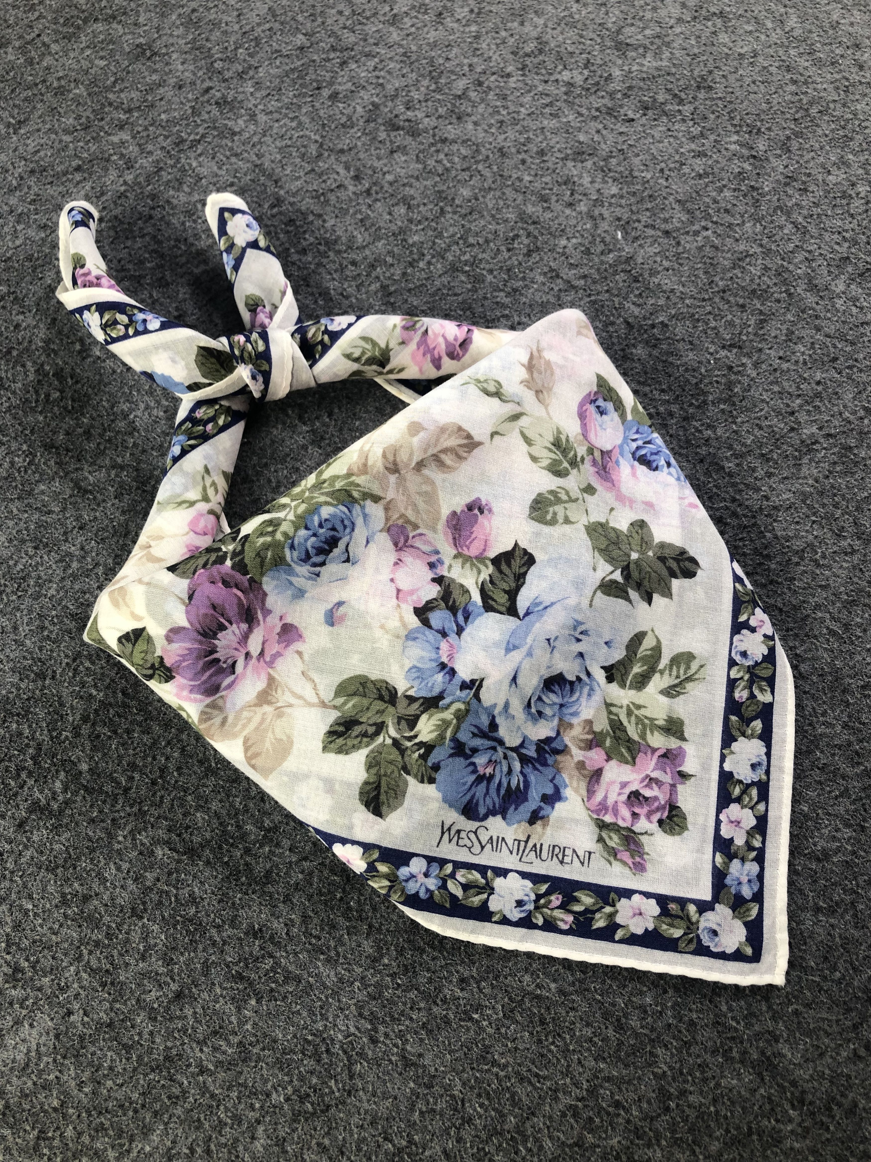 Yves Saint Laurent Yves Saint Laurent Handkerchief / Bandana / Neckerchief Size ONE SIZE - 2 Thumbnail