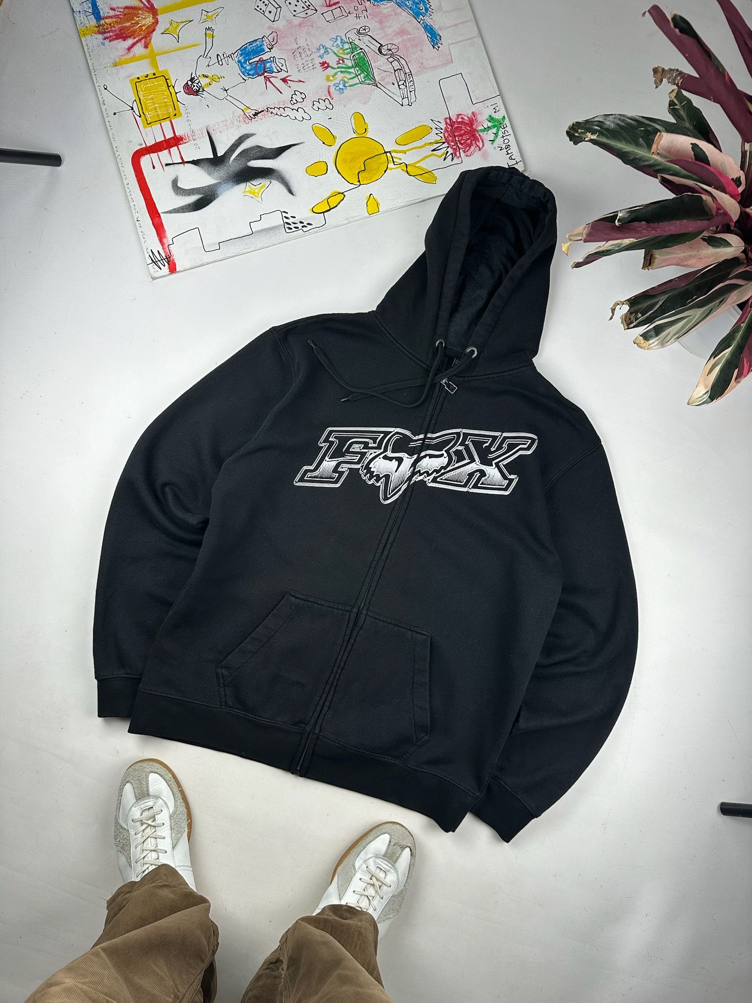 Fox Racing Crazy Vintage Y2K Southpole Skater Style Fox Hoodie Size US L / EU 52-54 / 3 - 2 Thumbnail