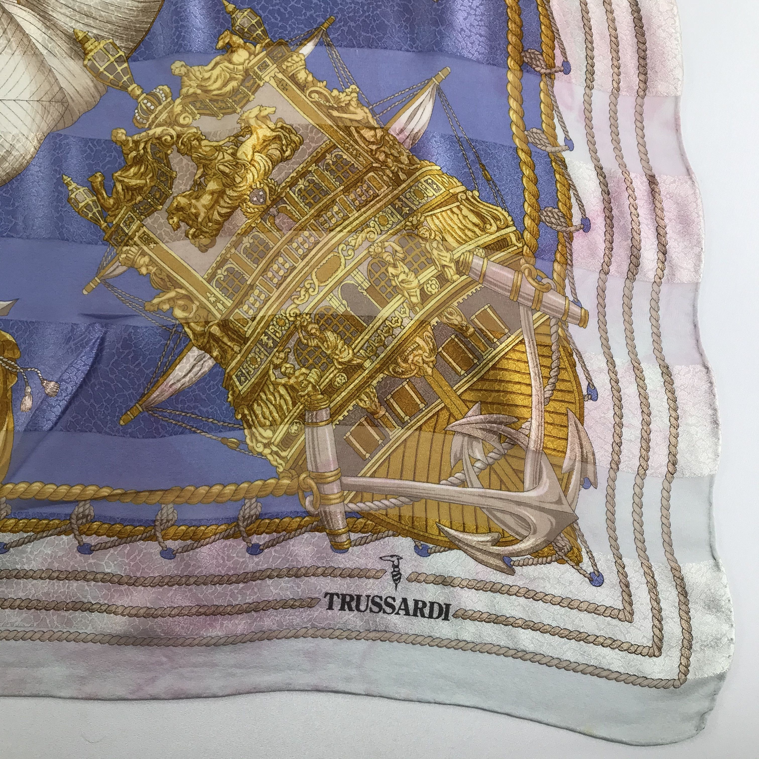 Trussardi Vintage Trussardi Silk Scarf Size ONE SIZE - 5 Thumbnail