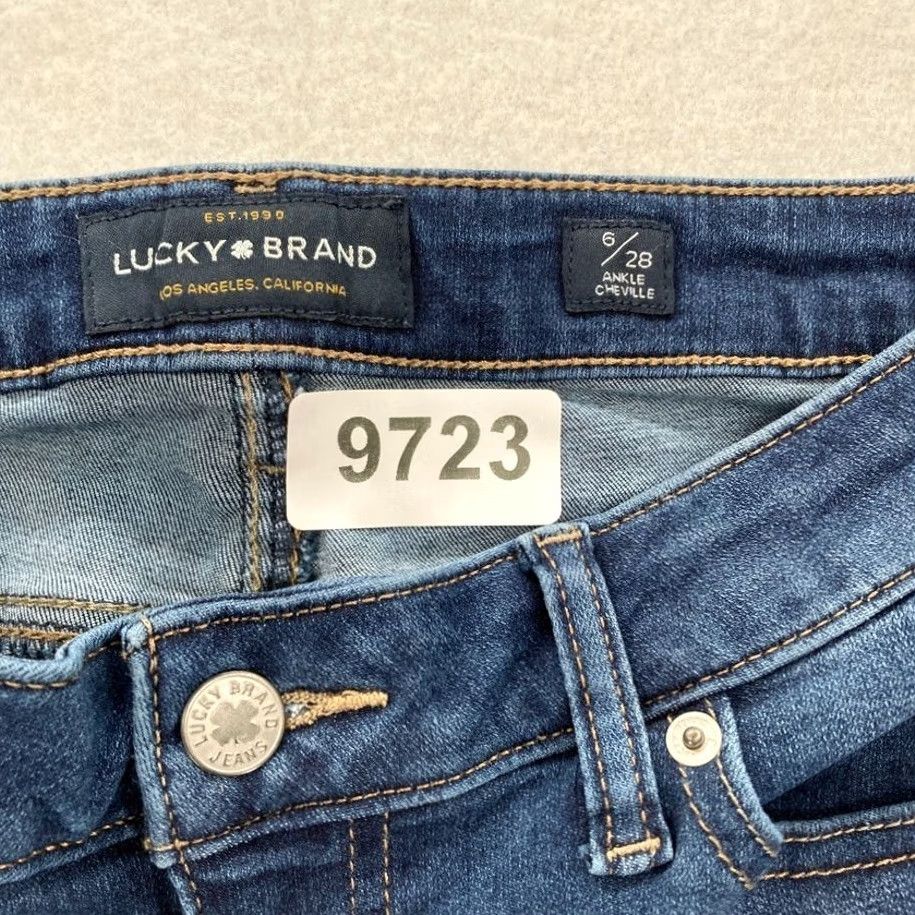 Lucky Brand Lucky Brand Lolita Skinny Women's Jeans 6/28 Medium Wash Blue Denim Slim 5-Pocket 26in Inseam Pants Size 28" / US 6 / IT 42 - 4 Thumbnail