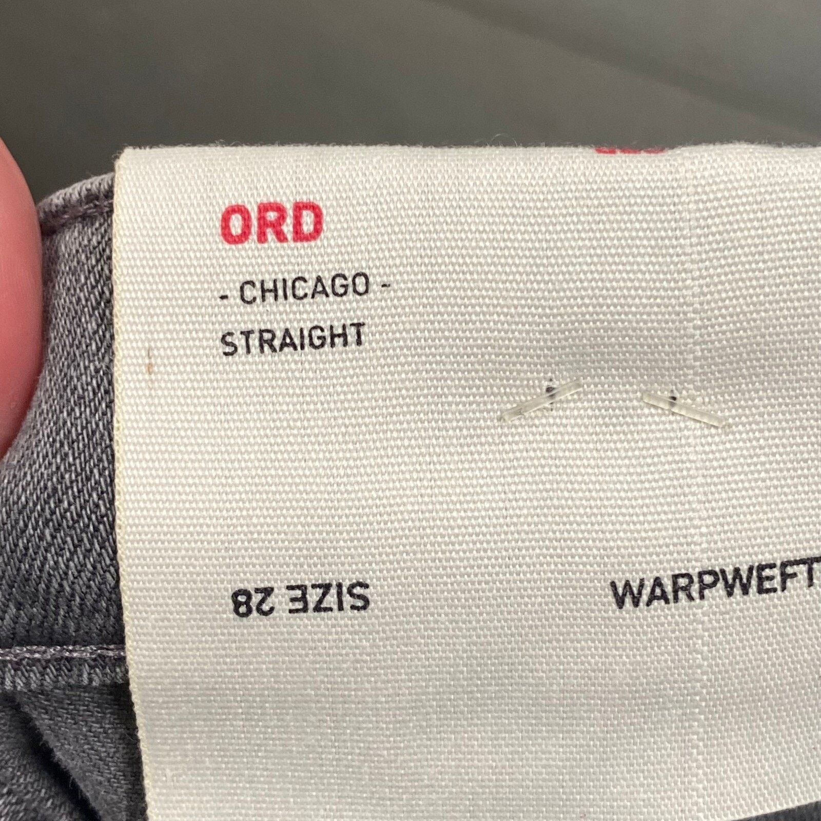 Warpweft Company Warp + Weft ORD Chicago Straight Gray Smoke Jeans Size 28x32 Size US 28 / EU 44 - 5 Thumbnail