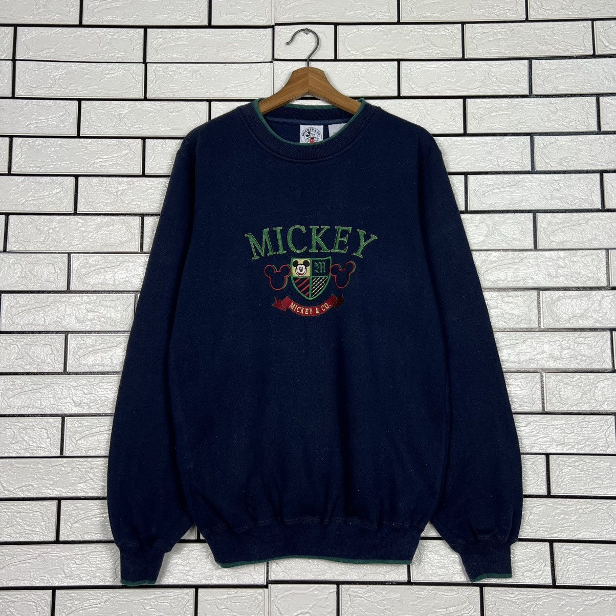 Mickey & Co. Vintage MICKEY & CO. Embroidered Logo Sweatshirt #4071-C185 Size US M / EU 48-50 / 2 - 1 Thumbnail