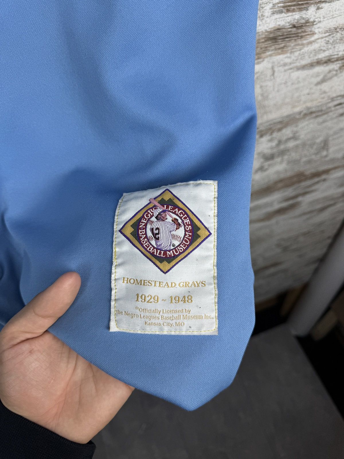 MLB Vintage 90s Negro League Homestead Baseball Jersey Blue tee Size US XL / EU 56 / 4 - 6 Thumbnail