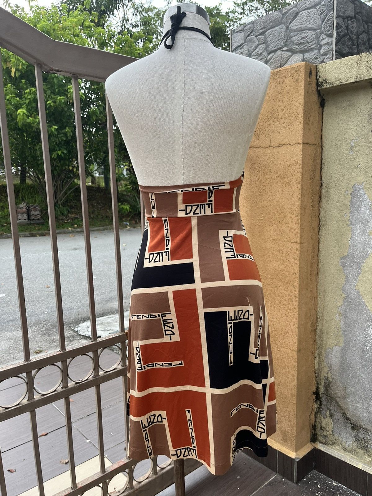 Fendi Retro logo print dress Size M / US 6-8 / IT 42-44 - 3 Thumbnail