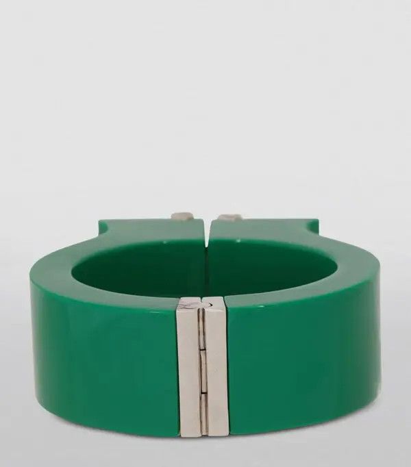 Balmain o1s1wg111225 Size:OS/Rhinestone Cuff Bracelet in Green Size ONE SIZE - 2 Thumbnail