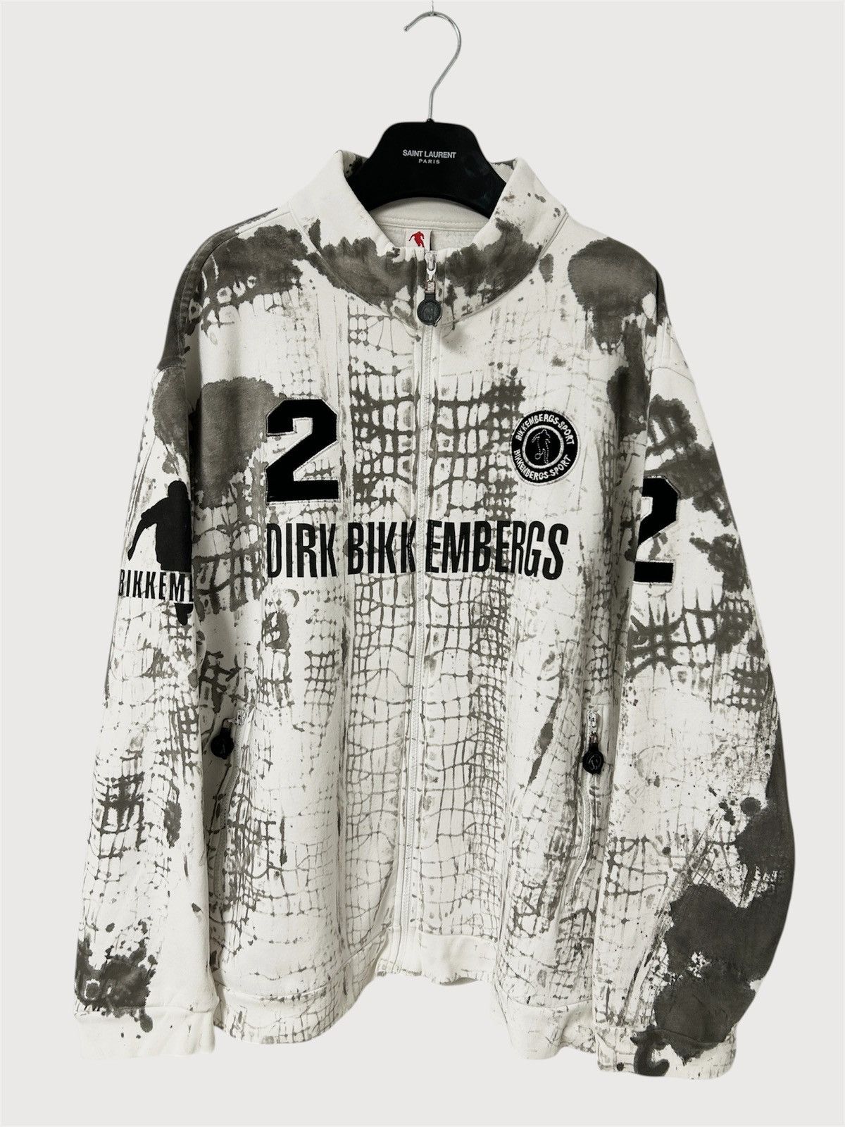 Dirk Bikkembergs Croc Print Soccer Zip Jacket Size US XXL / EU 58 / 5 - 1 Thumbnail