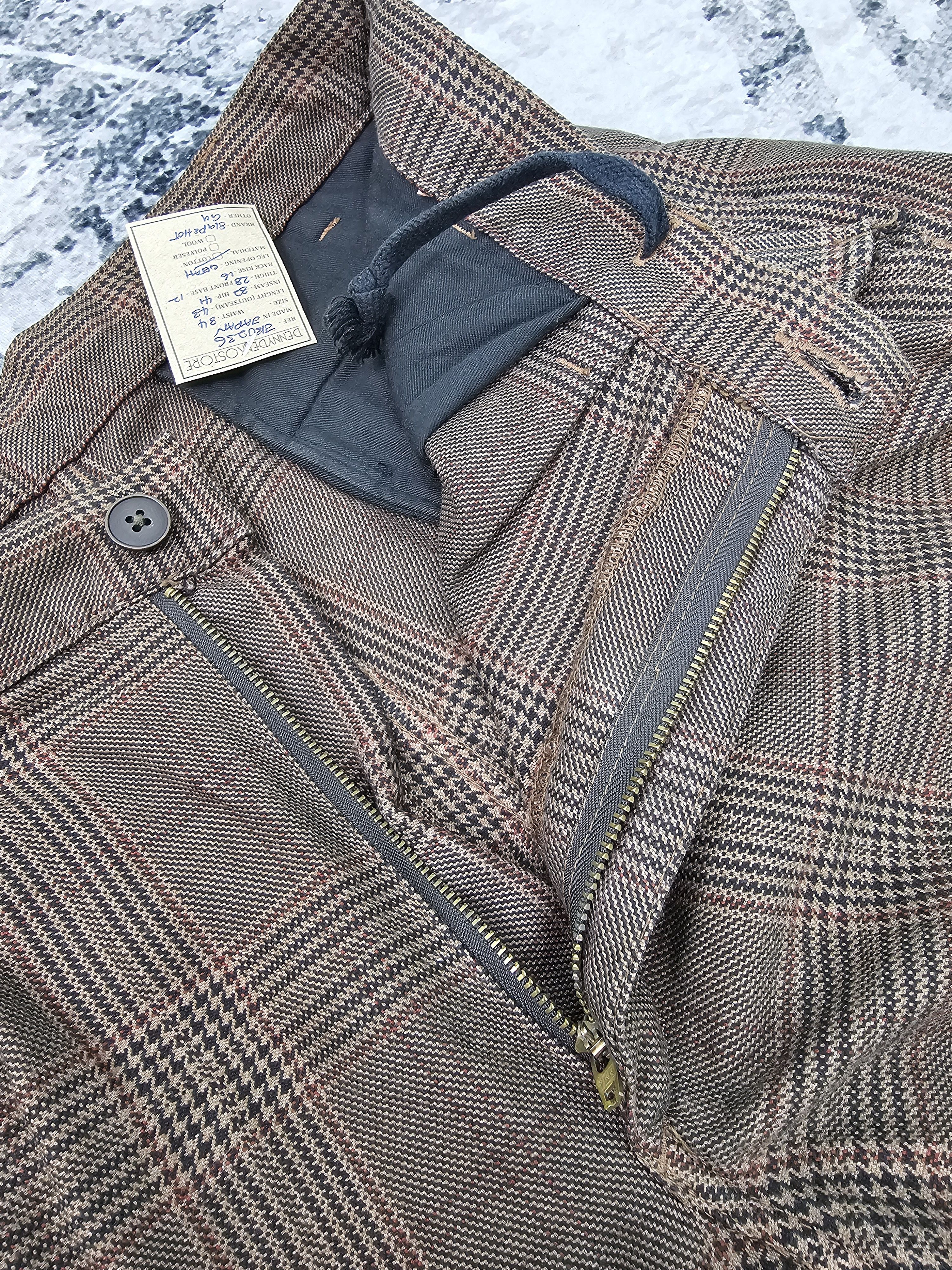 Japanese Brand SLAP SHOT Plaid Checked Bondage Punk Design Jeans JB0236 Size US 34 / EU 50 - 12 Thumbnail