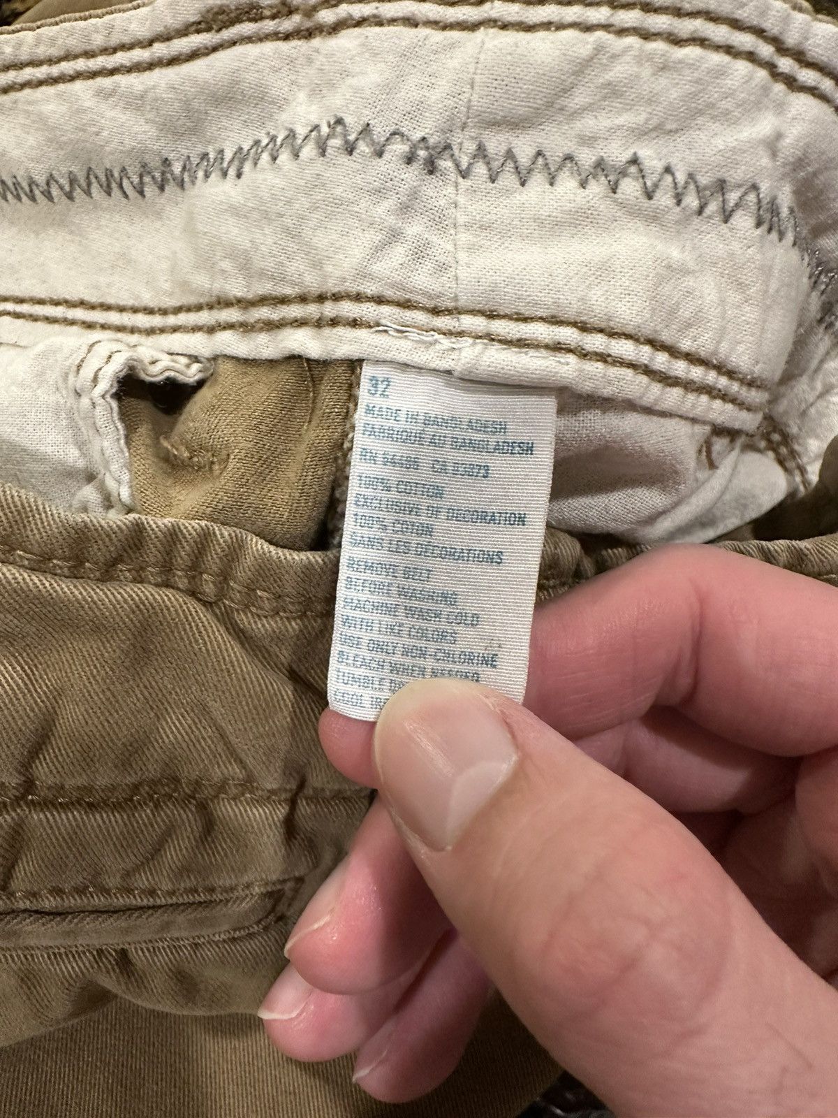 American Eagle Outfitters × Vintage Vintage American Outfitters Tan painter Shorts Size US 32 / EU 48 - 9 Thumbnail