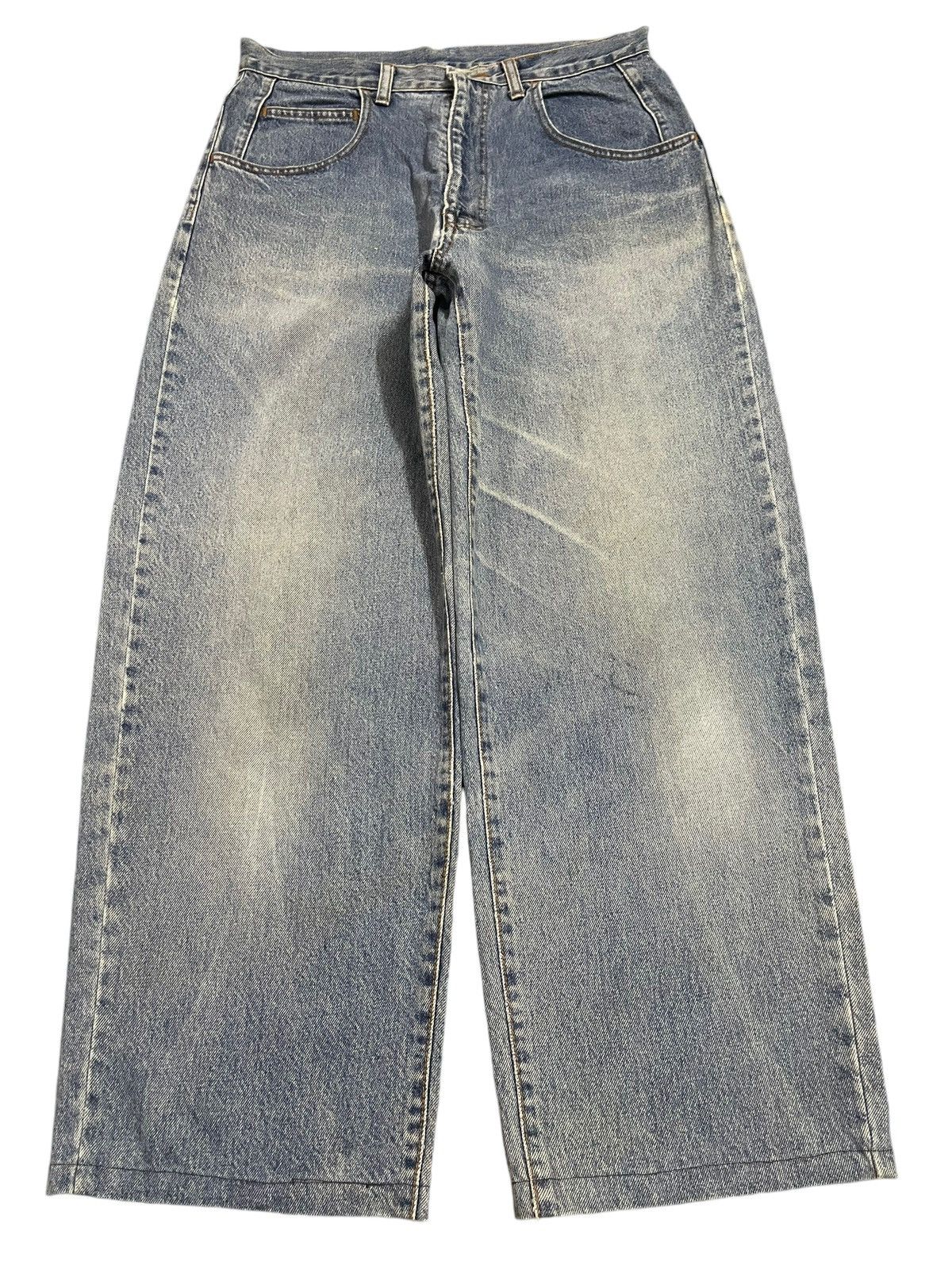 JNCO Vintage Japanese Brand Blue Wash Style Hip Hop Baggy Jeans Size US 32 / EU 48 - 1 Thumbnail