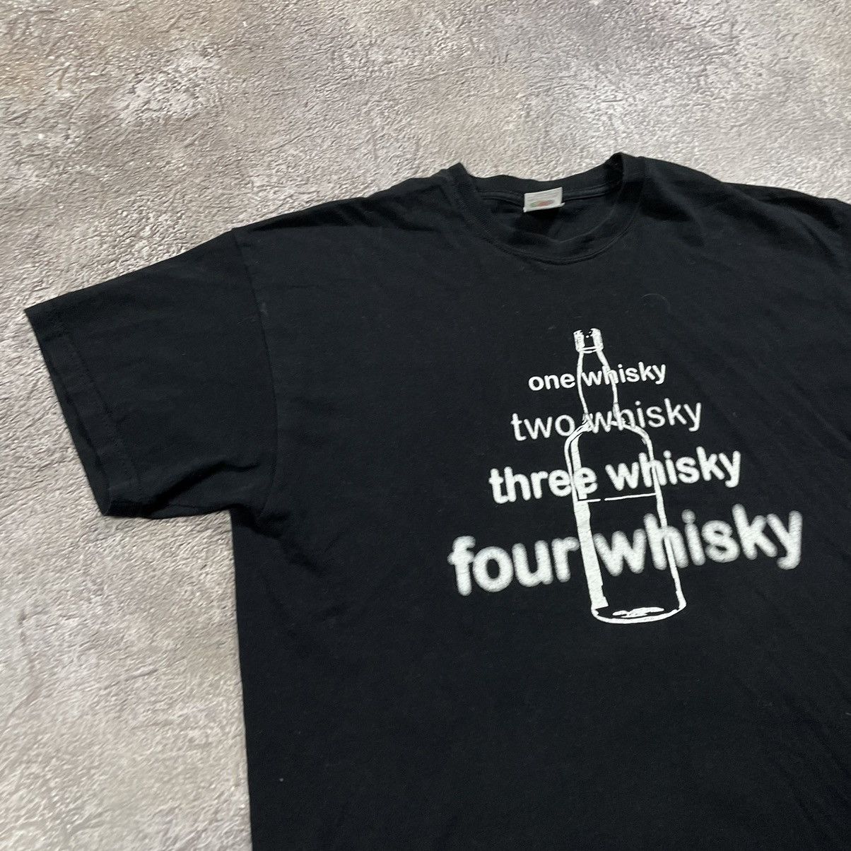 Vintage Vintage 90s One Whisky Two Whiskey Graphic Tee Grunge Slim L Size US L / EU 52-54 / 3 - 3 Thumbnail