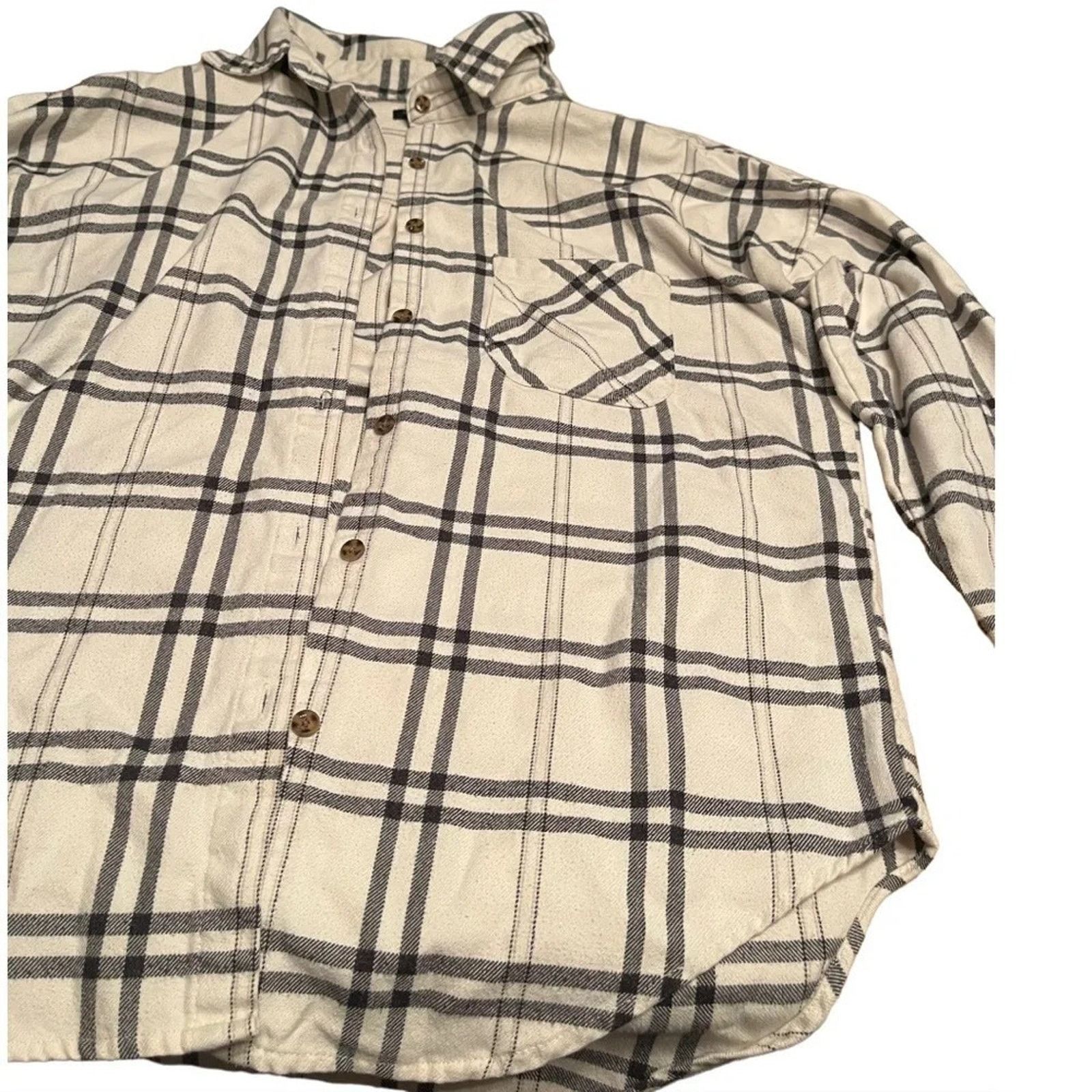 Brandy Melville Brandy Melville button down shirt, measures as a large Size L / US 10 / IT 46 - 1 Thumbnail