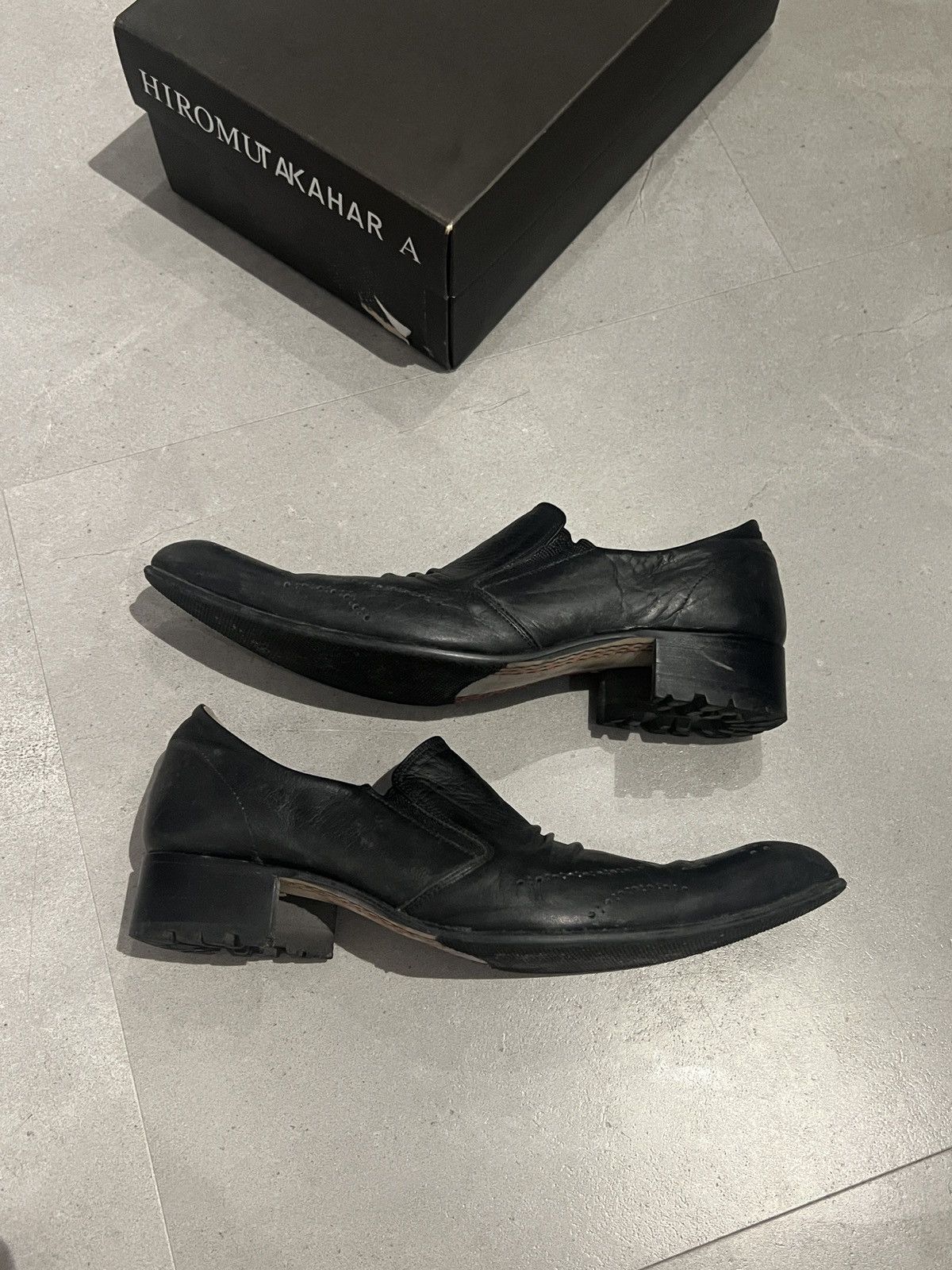 Yohji Yamamoto AW06 Yohji Yamamoto X Hiromu Takahara Leather Point Toe Shoe Size US 8 / EU 41 - 4 Thumbnail