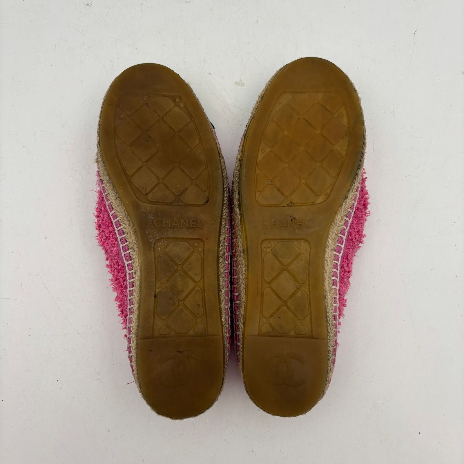 Chanel Chanel CC Pink Tweed Espadrilles Cap Toe Women's 39 US 8 Size US 8 / IT 38 - 7 Thumbnail
