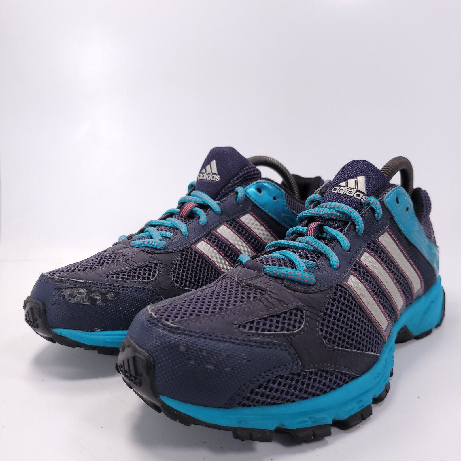 Adidas Adidas Duramo 4 Athletic Shoe Women Size 8 G60480 Blue White Size US 8 / IT 38 - 1 Thumbnail