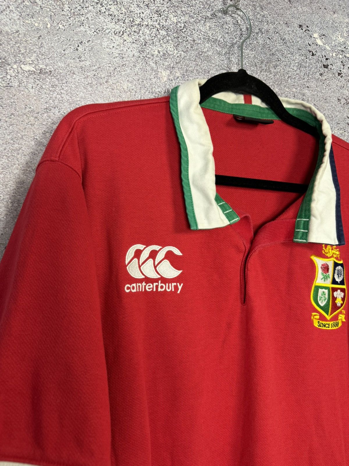 Canterbury of New Zealand Men’s Red British Irish Lions Rugby Jersey Canterbury 2XL Size US XXL / EU 58 / 5 - 7 Thumbnail