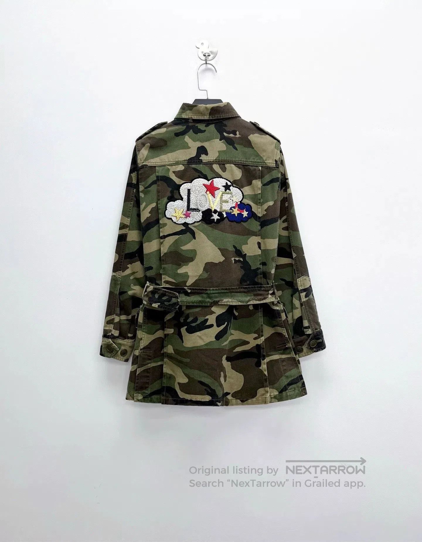 Saint Laurent Paris army green camouflage utility jacket with logo. Size US S / EU 44-46 / 1 - 2 Thumbnail