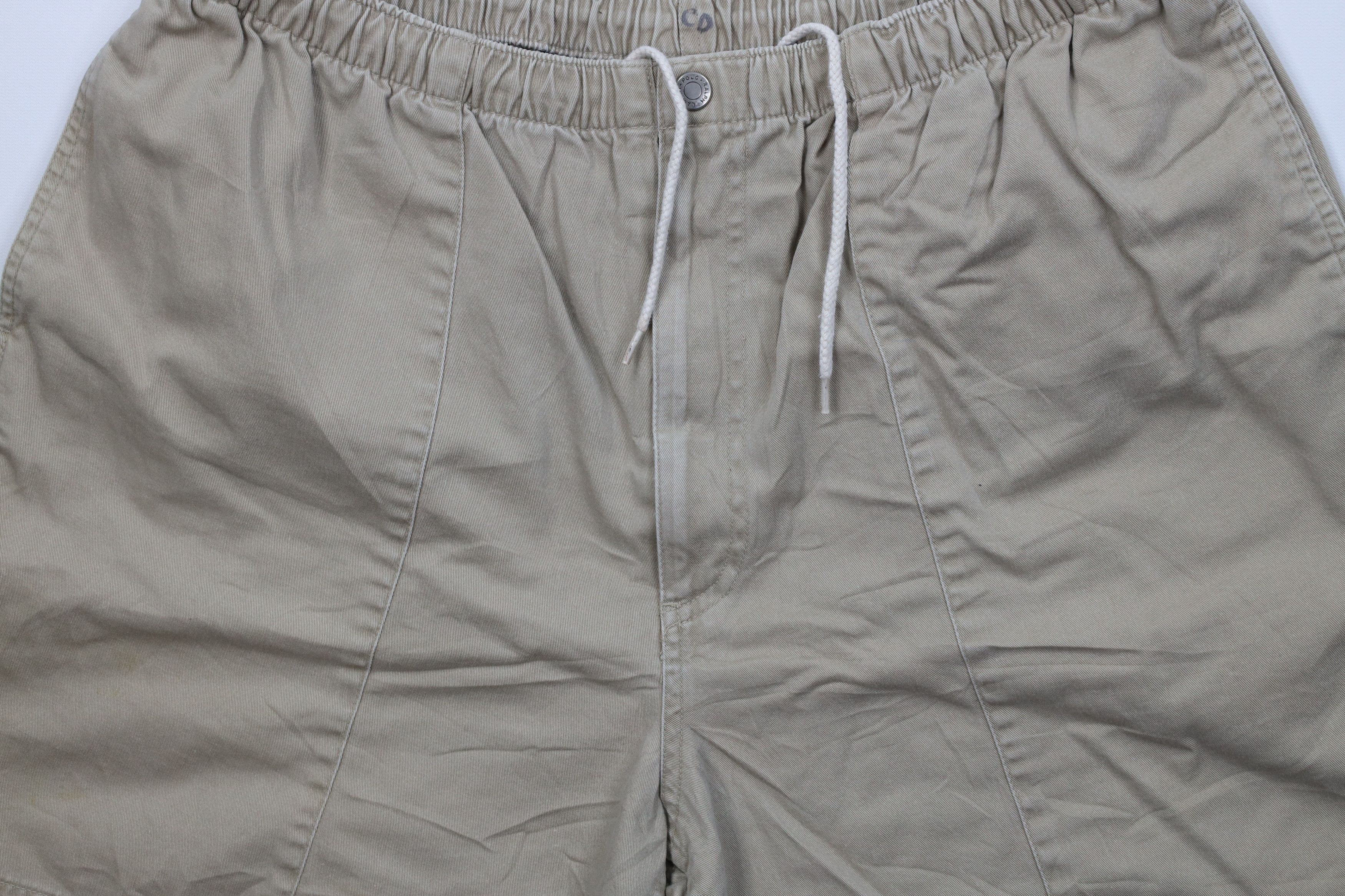 Ralph Lauren Vintage 90s Ralph Lauren Above Knee Shorts Beige Cotton Size US 36 / EU 52 - 3 Thumbnail
