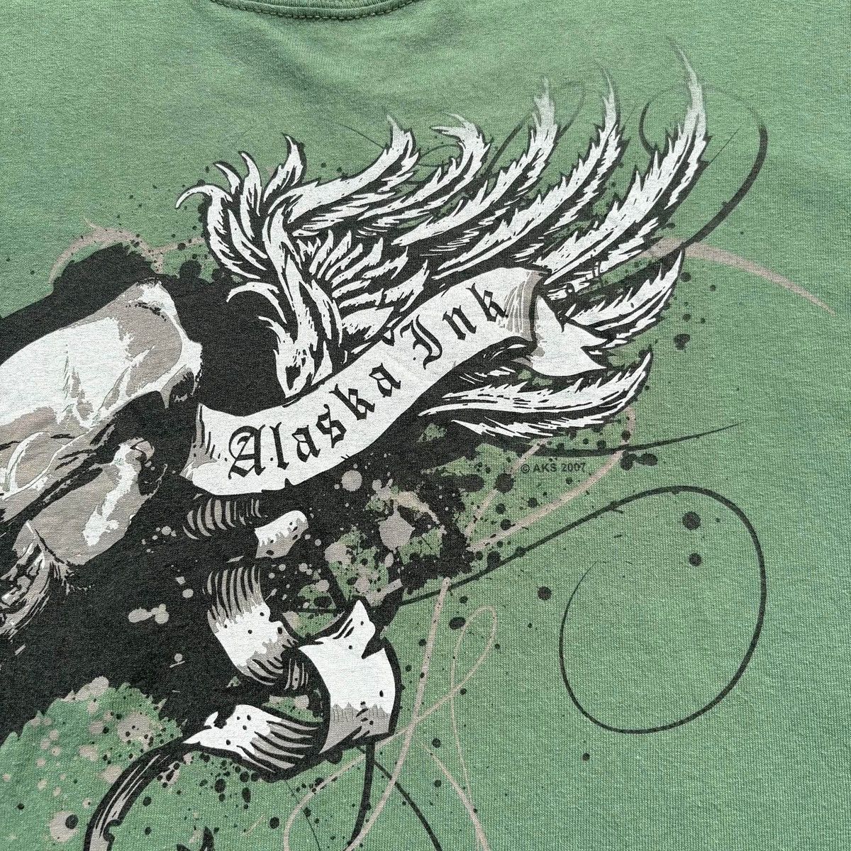 Affliction Alaska Ink Skull Graphic Tee Size US L / EU 52-54 / 3 - 5 Thumbnail