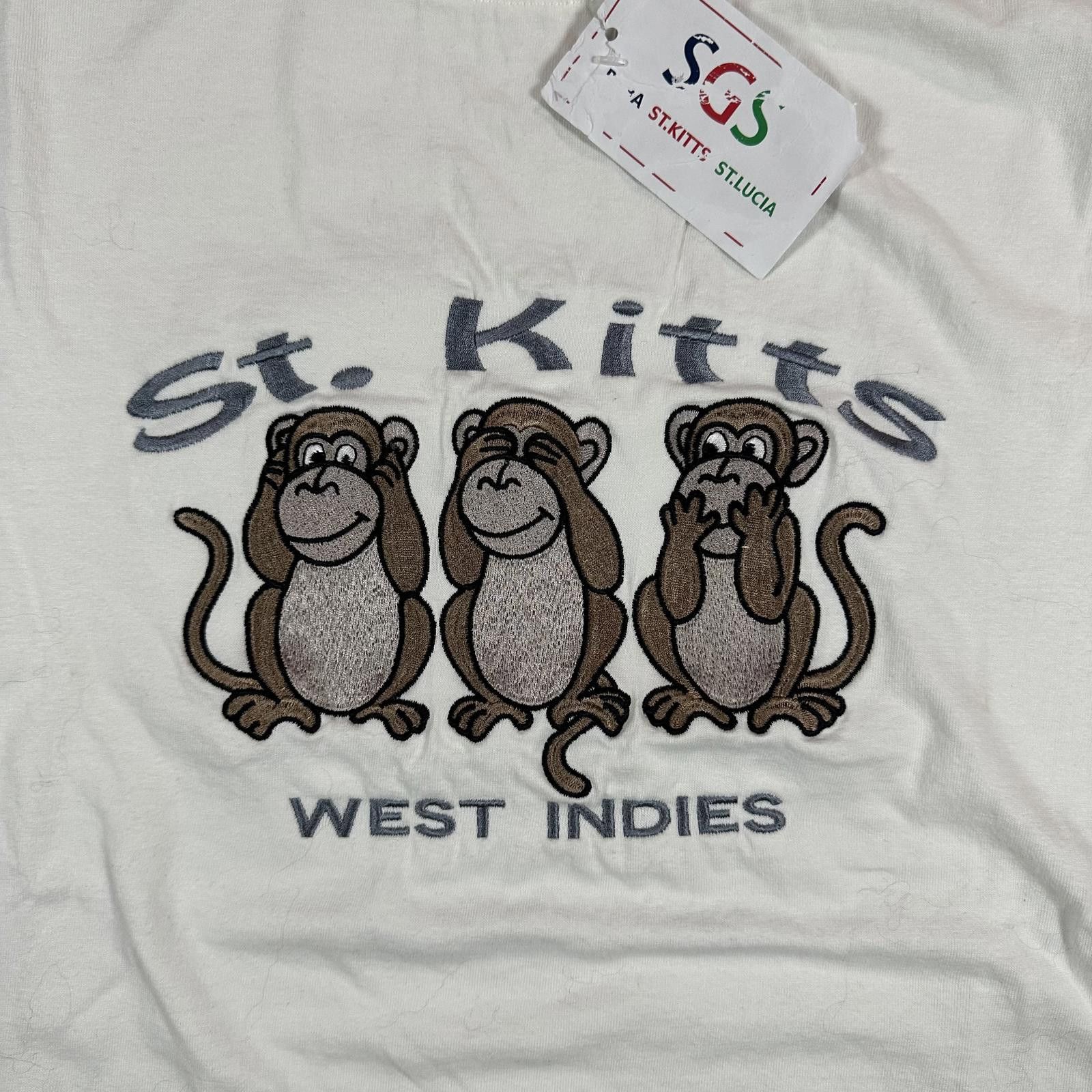 Other SGS NWT Men T-Shirt XL White St. Kitts West Indies Graphic Size US XL / EU 56 / 4 - 3 Thumbnail