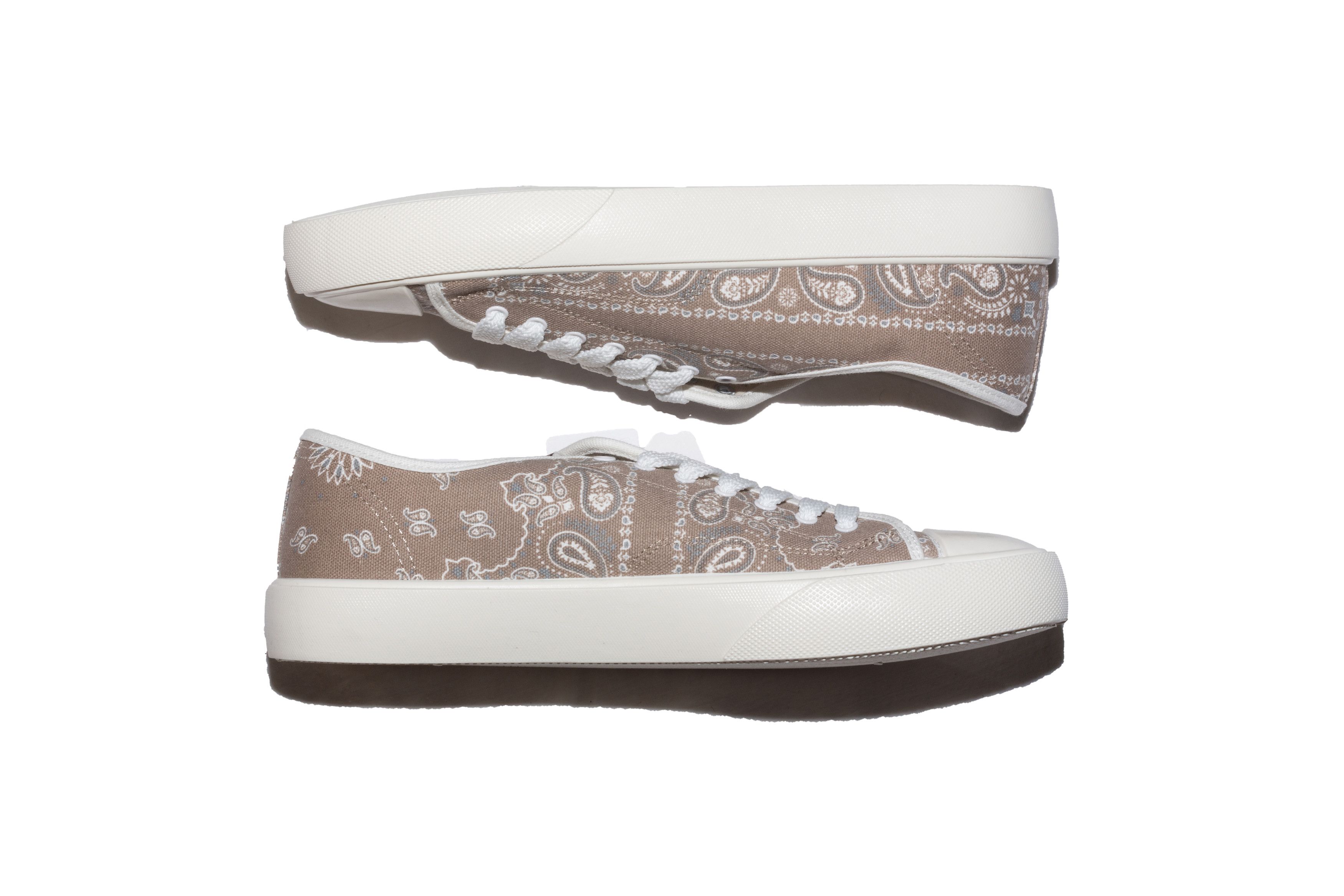 Maison MIHARA YASUHIRO Green Paisley Low Top Court Shoes Size US 10 / EU 43 - 7 Thumbnail