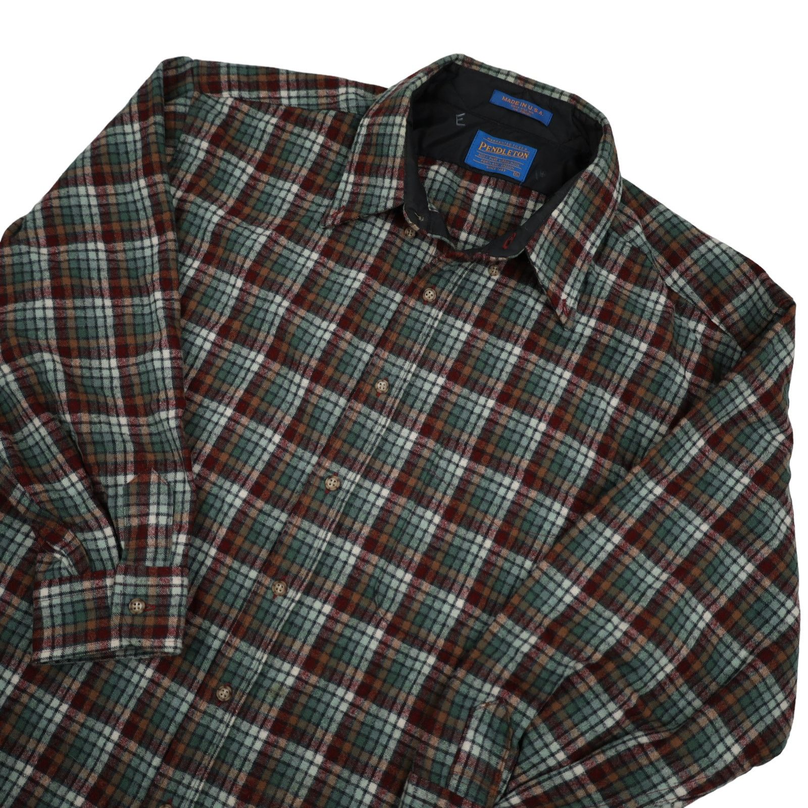 Pendleton × Vintage Pendleton %100 Wool Button Down Shirt Size US XL / EU 56 / 4 - 2 Thumbnail