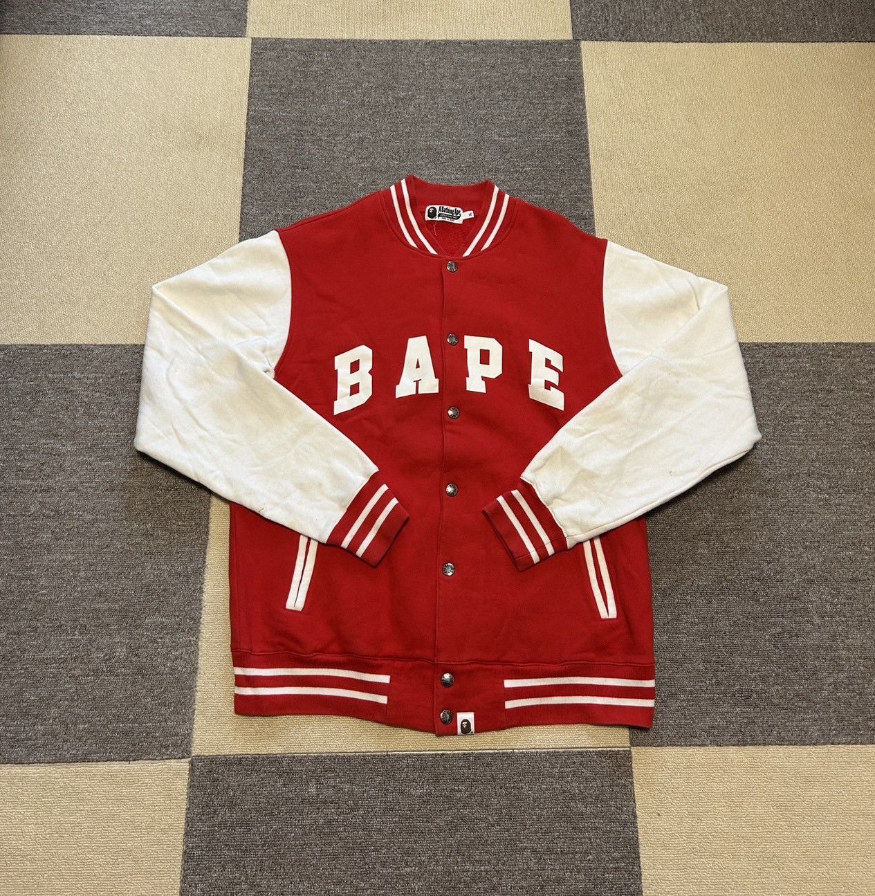 Bape Red College Light Jacket