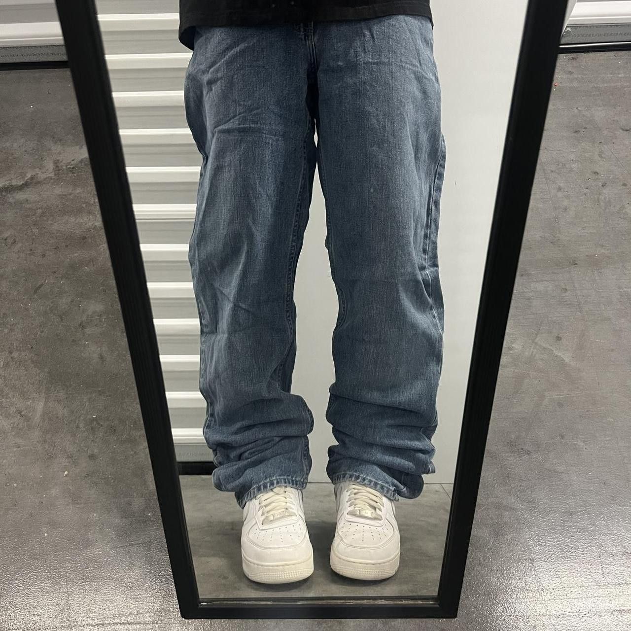 Vintage Vintage Y2K/2000s Baggy Skater style Medium wash Denim Jeans! Size US 34 / EU 50 - 1 Thumbnail