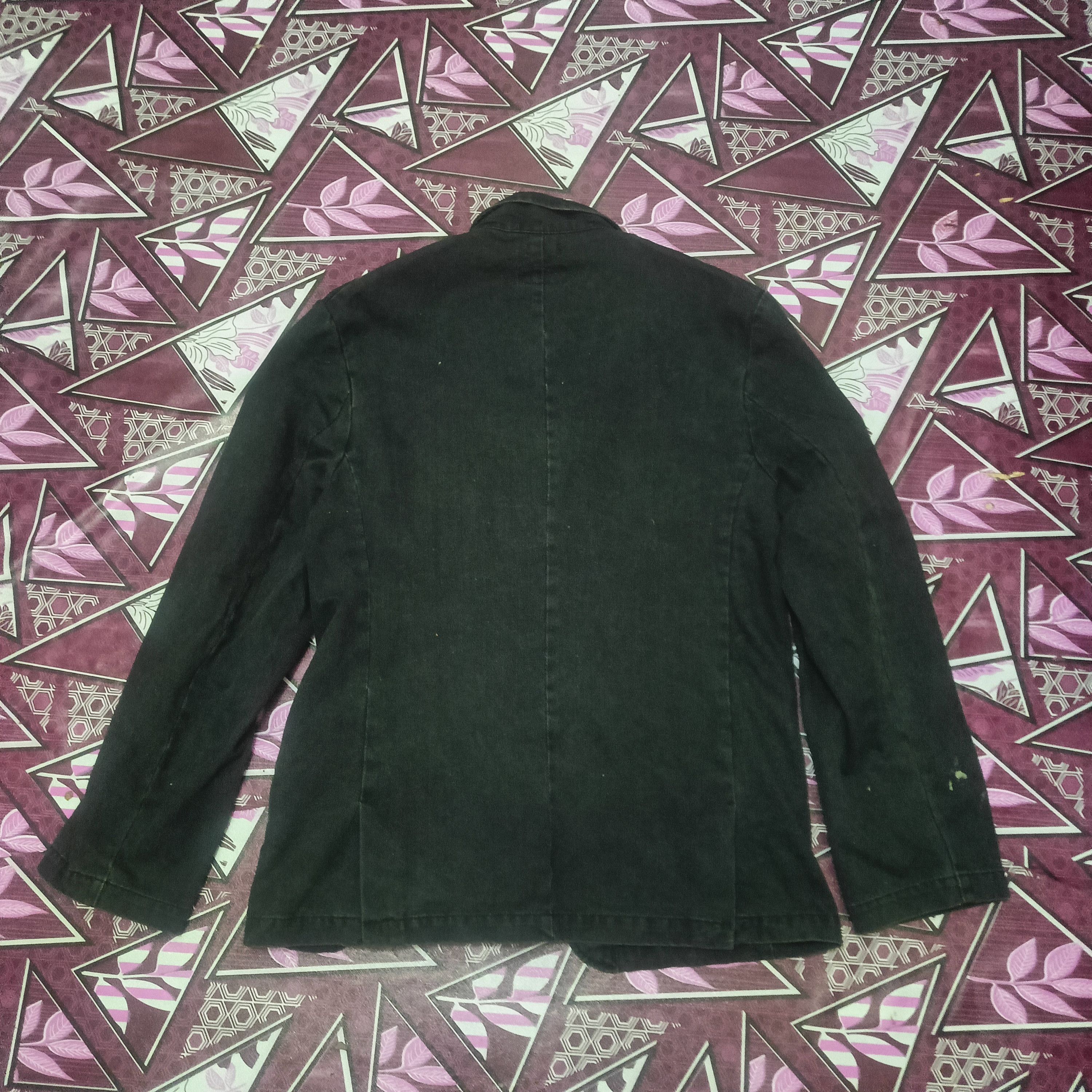 Japanese Brand Power To the people Coat distressed Stripe green & Black Size US M / EU 48-50 / 2 - 16 Thumbnail