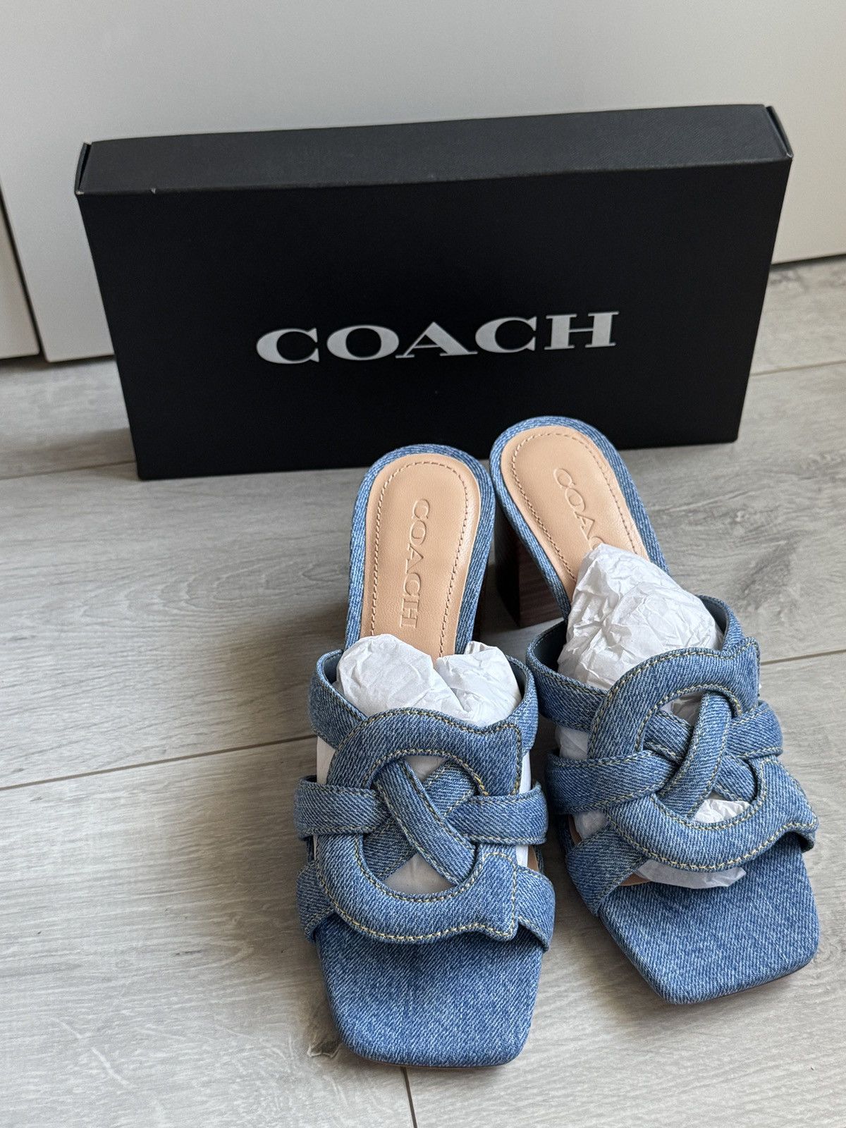 Coach Coach Niki Denim Sandal Size US 7 / IT 37 - 1 Thumbnail