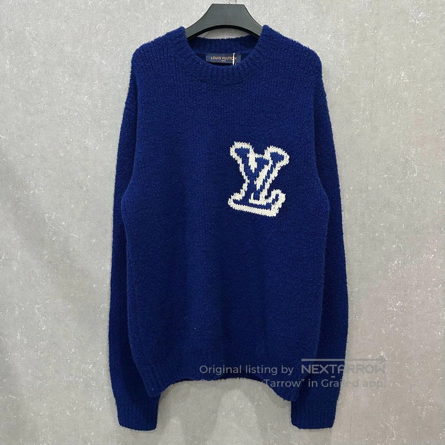 Louis Vuitton Louis Vuitton Blue Logo Teddy Sweater. Size US M / EU 48-50 / 2 - 1 Thumbnail
