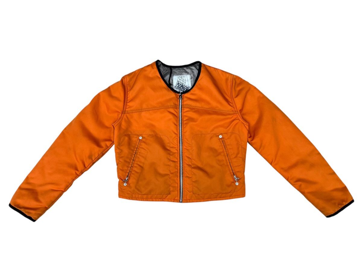Marithe + Francois Girbaud Vintage 90s Marithe Francois Girbaud Orange Cropped Jacket Size US M / EU 48-50 / 2 - 1 Thumbnail