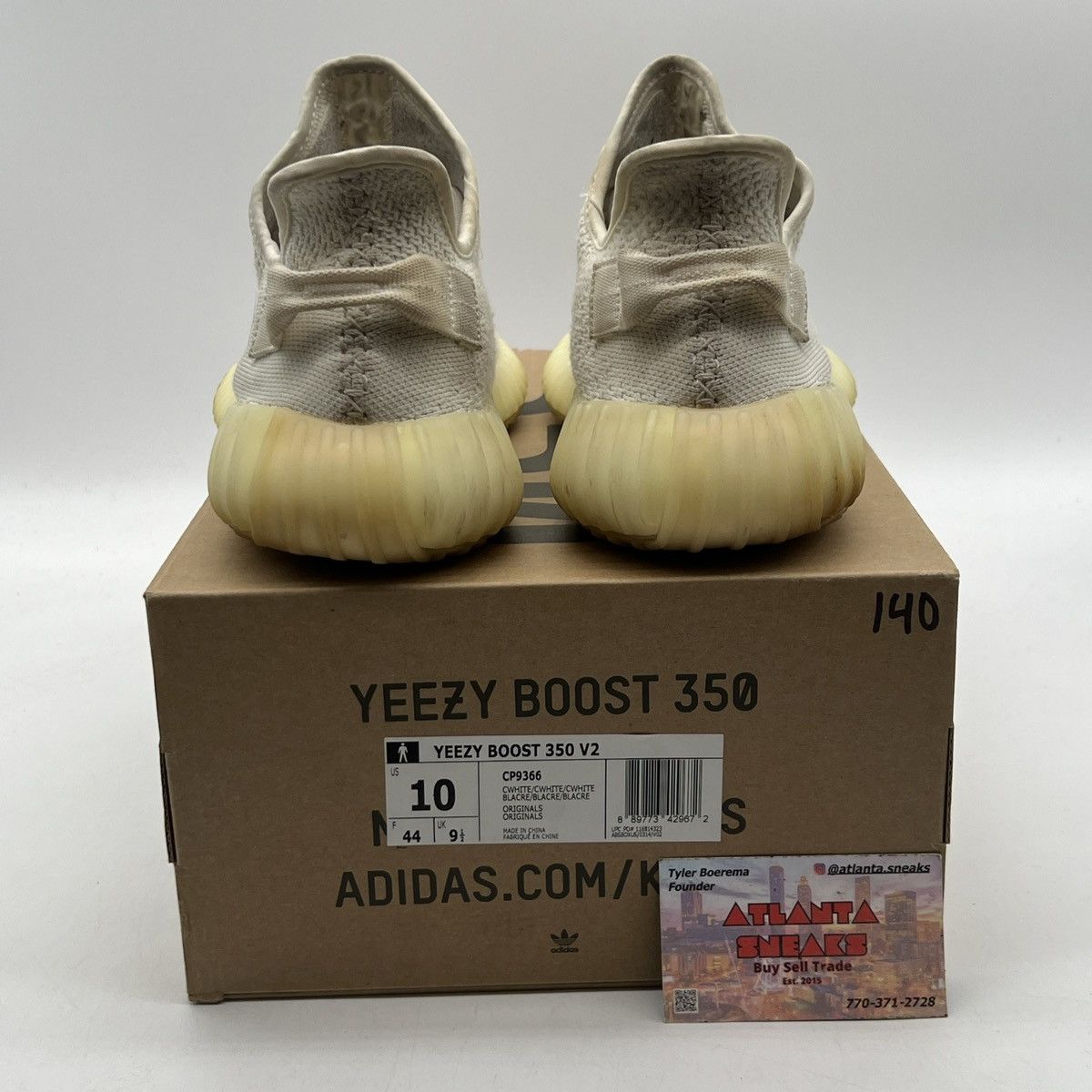 Adidas Yeezy boost 350 cream white triple white Size US 10 / EU 43 - 3 Thumbnail