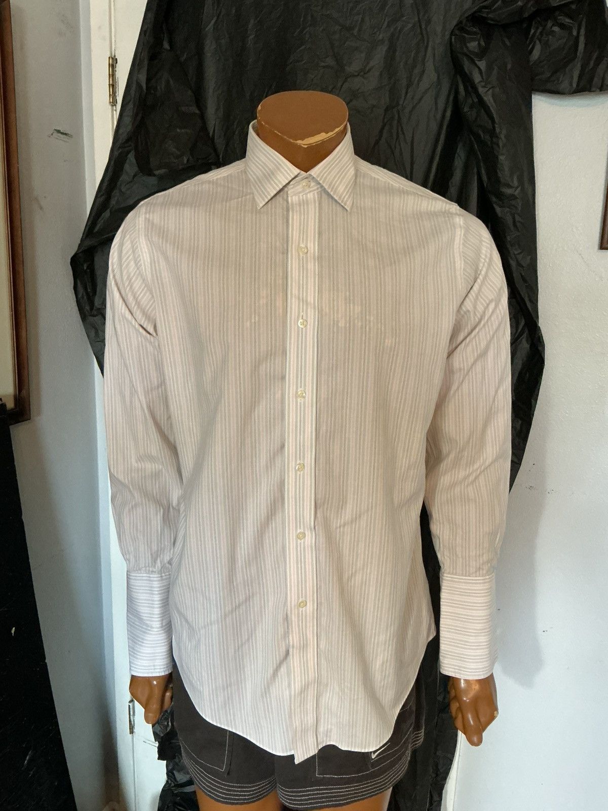 Brooks Brothers Brooks Brothers Slim Fit Striped L/S Button Dress Shirt Size US S / EU 44-46 / 1 - 8 Thumbnail