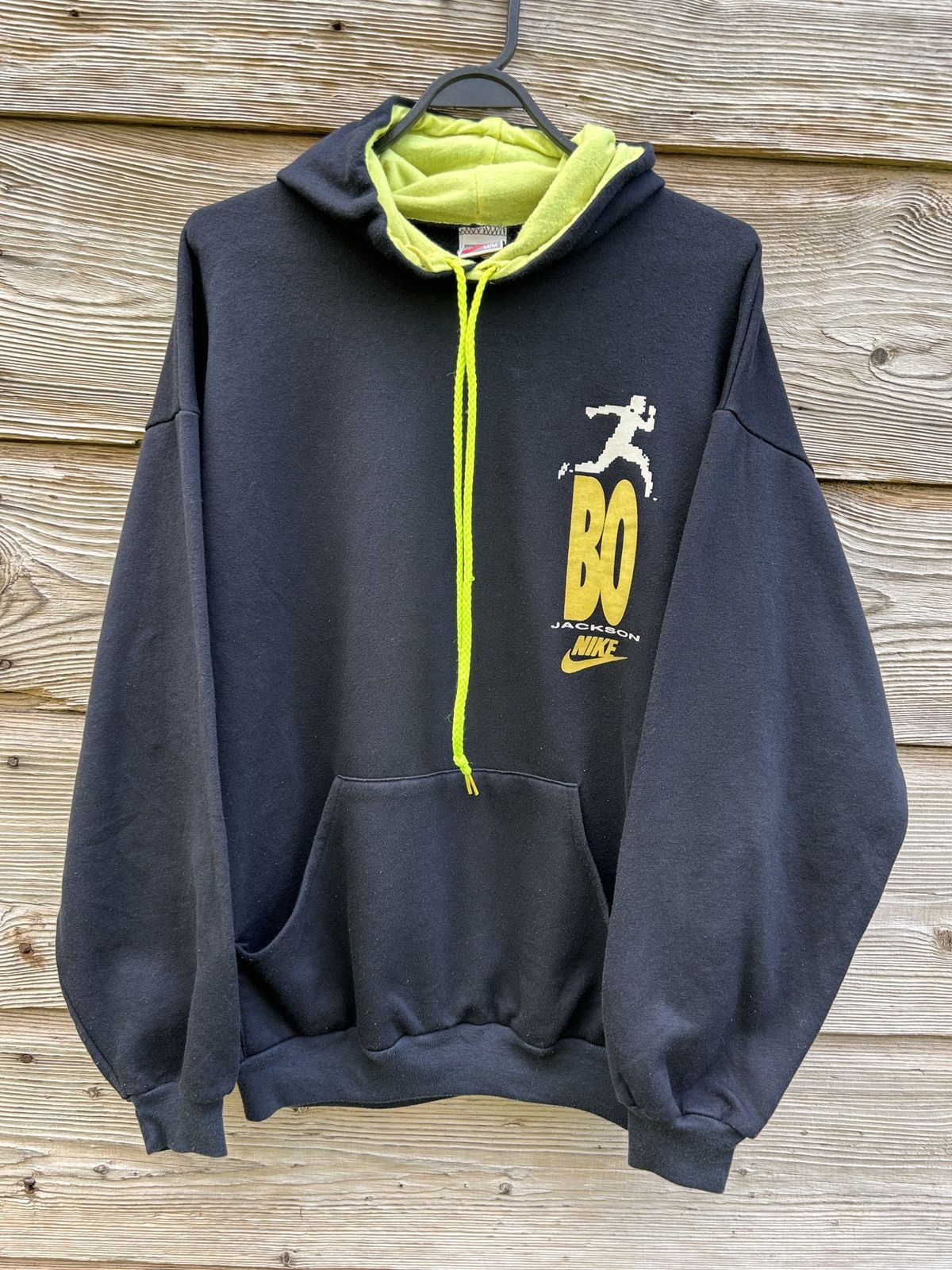 Nike 80s Vintage Nike Bo Jackson Very Rare Hoodie In Black Size US M / EU 48-50 / 2 - 1 Thumbnail