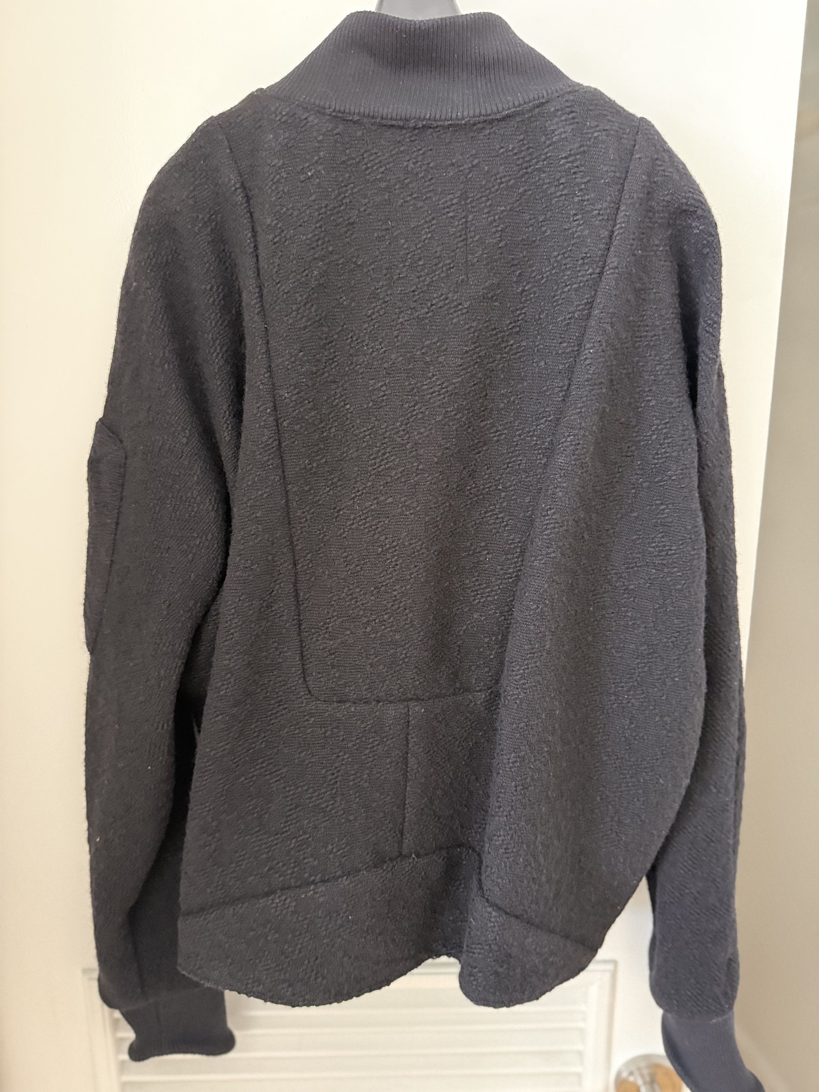 Siki Im Siki Im Men's Boucle Wool Black Bomber Jacket Size US M / EU 48-50 / 2 - 7 Thumbnail