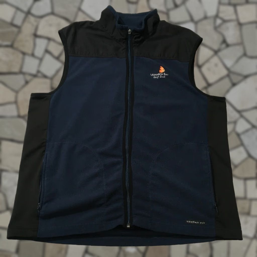 Nike Nike Therma-Fit Fleece Vest Mens XL BLACK Full Zip Pockets Golf Vest Size US XL / EU 56 / 4 - 1 Thumbnail