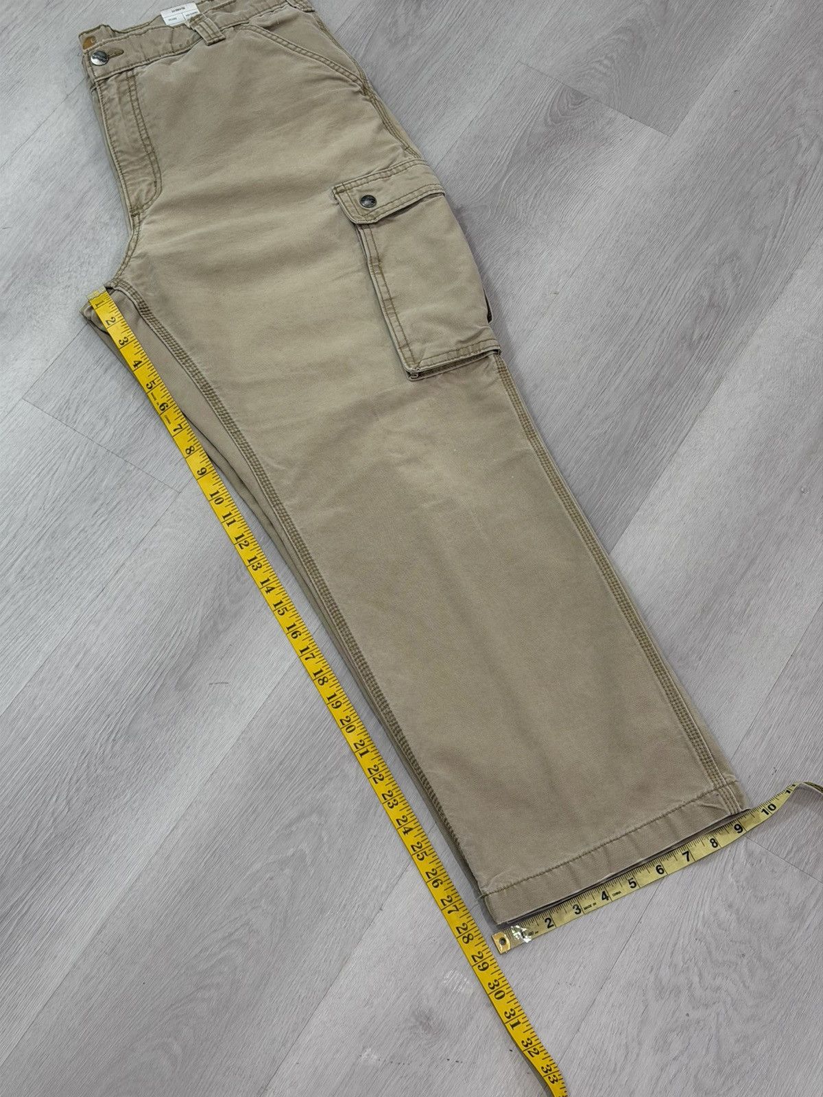 Carhartt Vintage Carhartt Cargo Relaxed Fit 38x30 Workwear Tan Brown Size US 38 / EU 54 - 11 Thumbnail