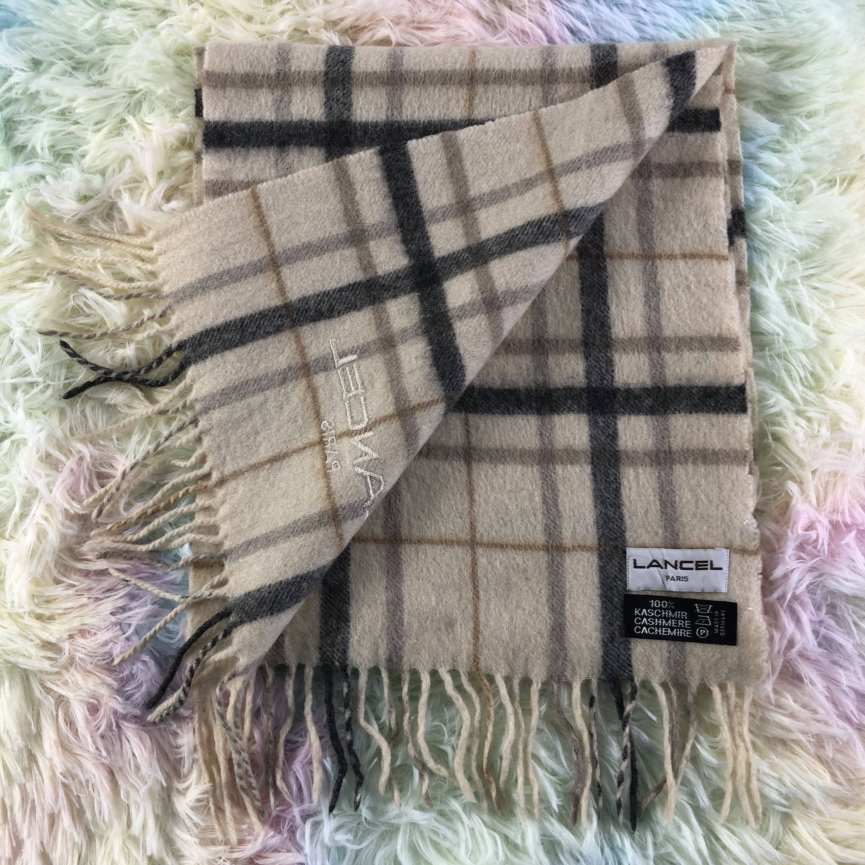Lancel × Vintage Lancel Scarf / Muffler / Neckwear - KM232 Size ONE SIZE - 3 Thumbnail