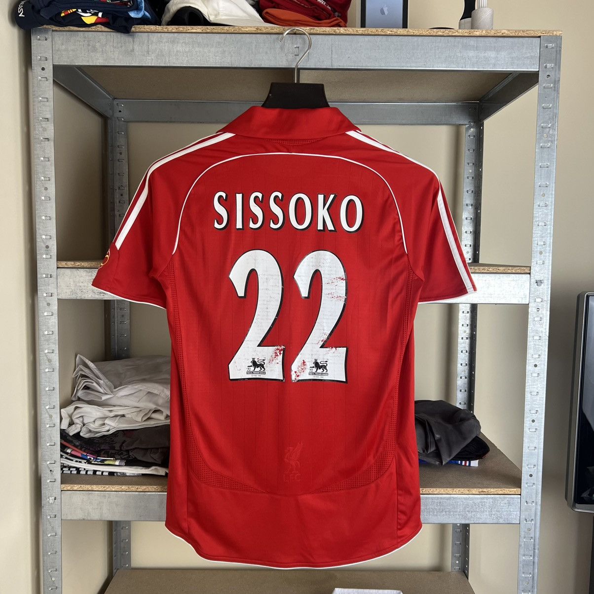 Adidas Rare! Sissoko 22 Liverpool Adidas Soccer Jersey Shirt 00s Size US S / EU 44-46 / 1 - 1 Thumbnail