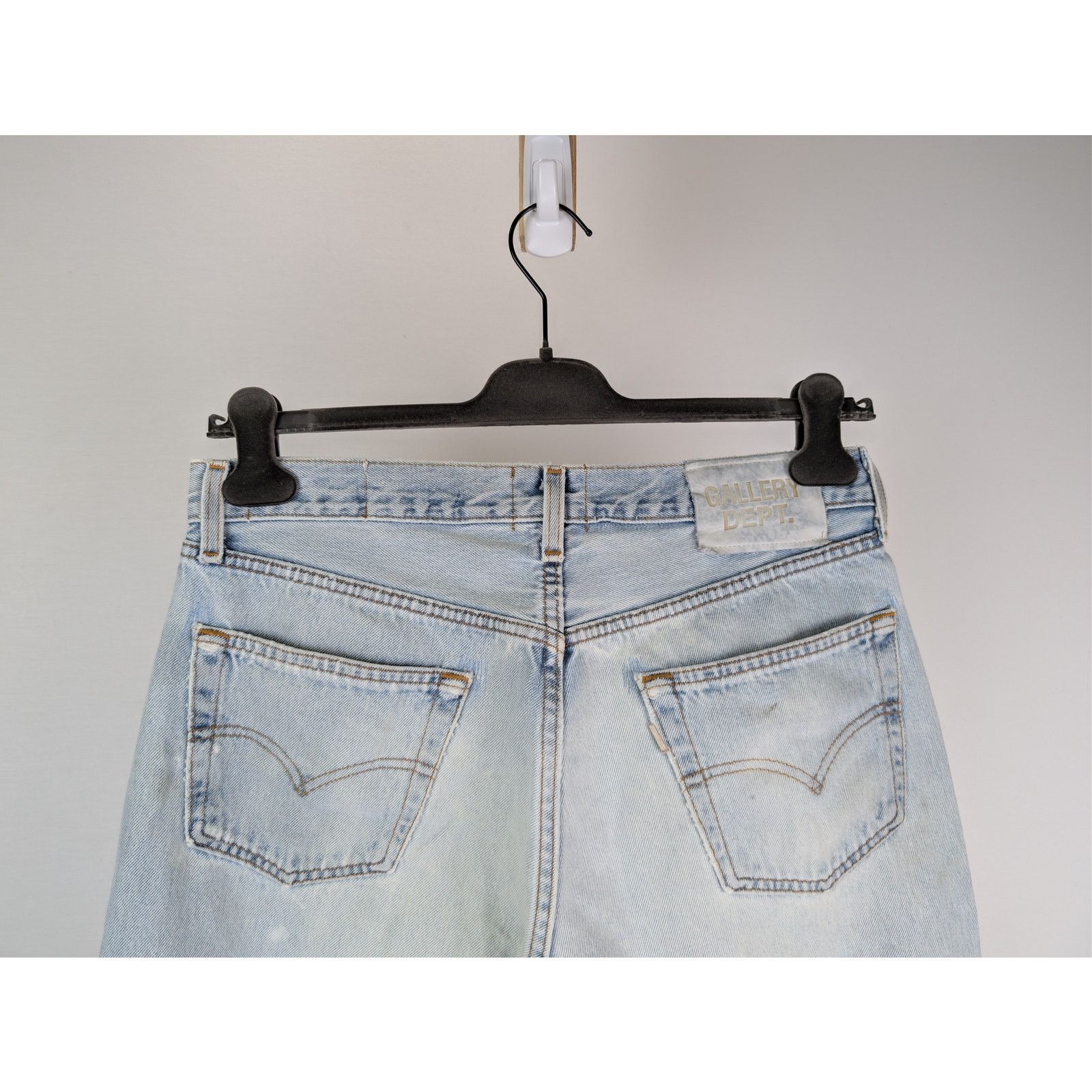 Gallery Dept. o1rshd1 Ken Ripped slim-cut jeans in a blue cotton denim Size US 32 / EU 48 - 11 Thumbnail