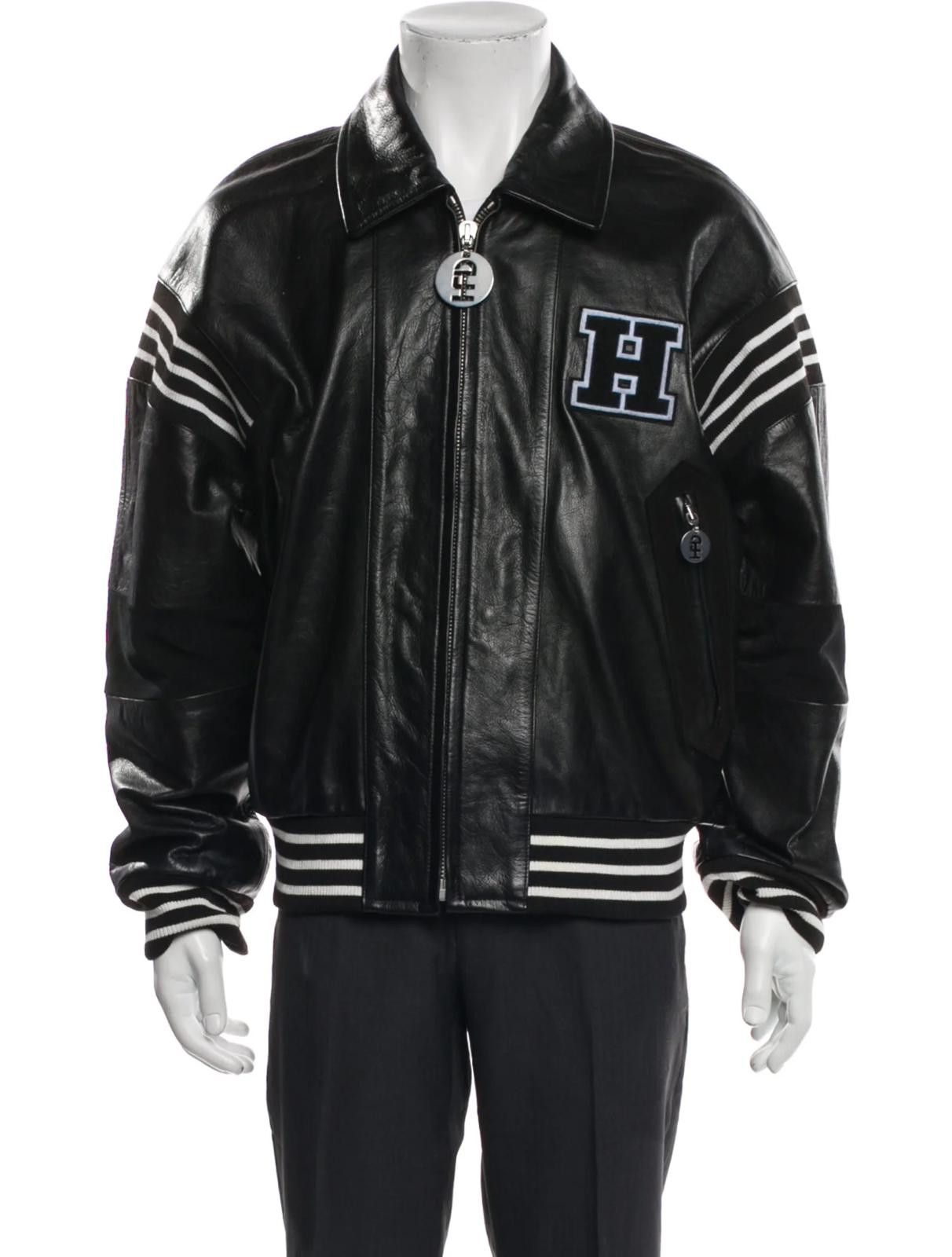 Other Honey F***ing Dijon Leather Graphic Varsity Jacket Size: XS Size US XS / EU 42 / 0 - 1 Thumbnail