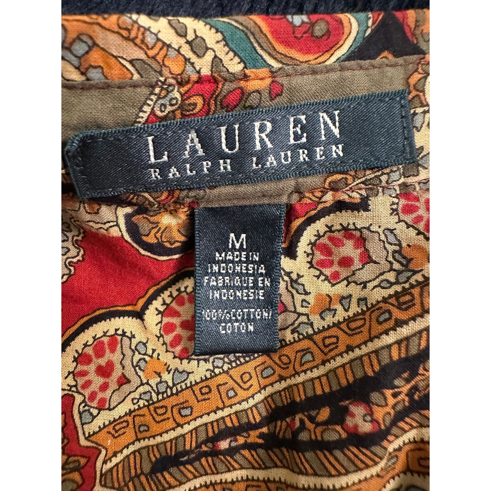 Ralph Lauren RALPH LAUREN PAISLEY COTTON BLOUSE SHIRT M Size M / US 6-8 / IT 42-44 - 3 Thumbnail