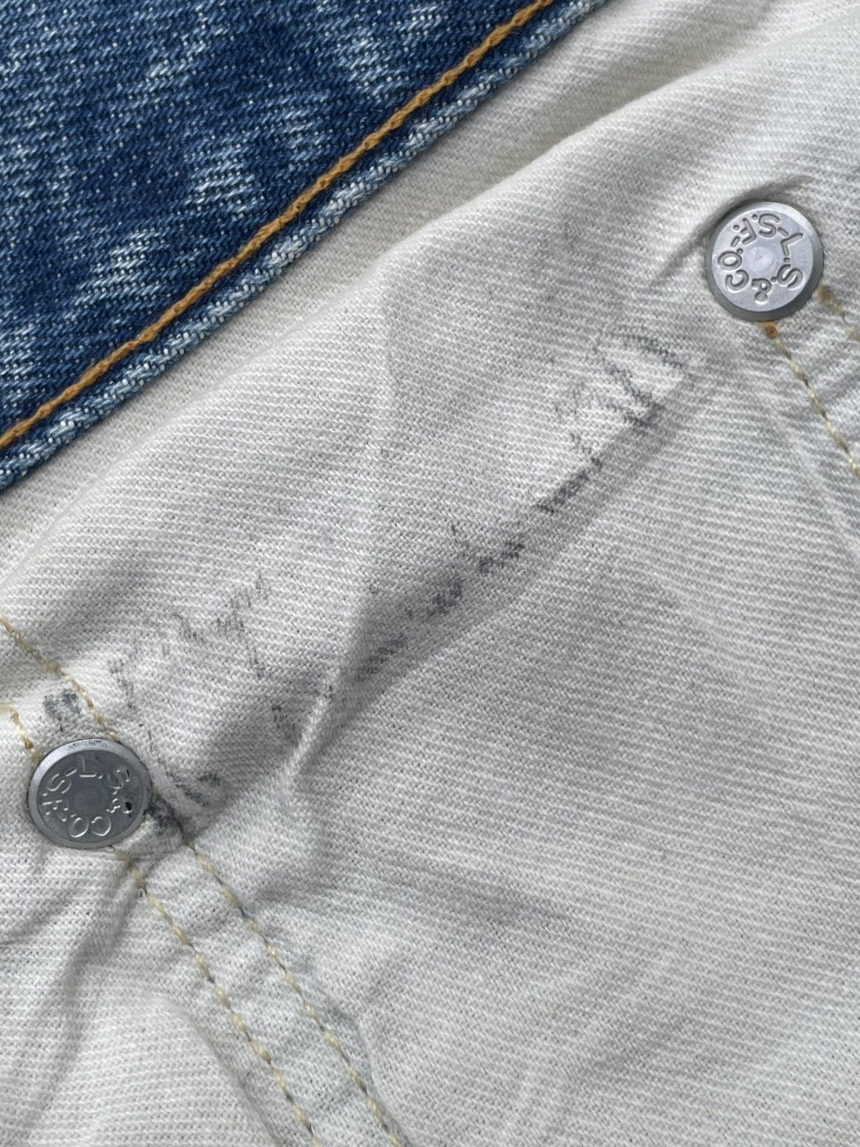 Levi's Vintage 90’s Levi’s Lot 501Z E Selvedge Distresed Size US 34 / EU 50 - 13 Thumbnail