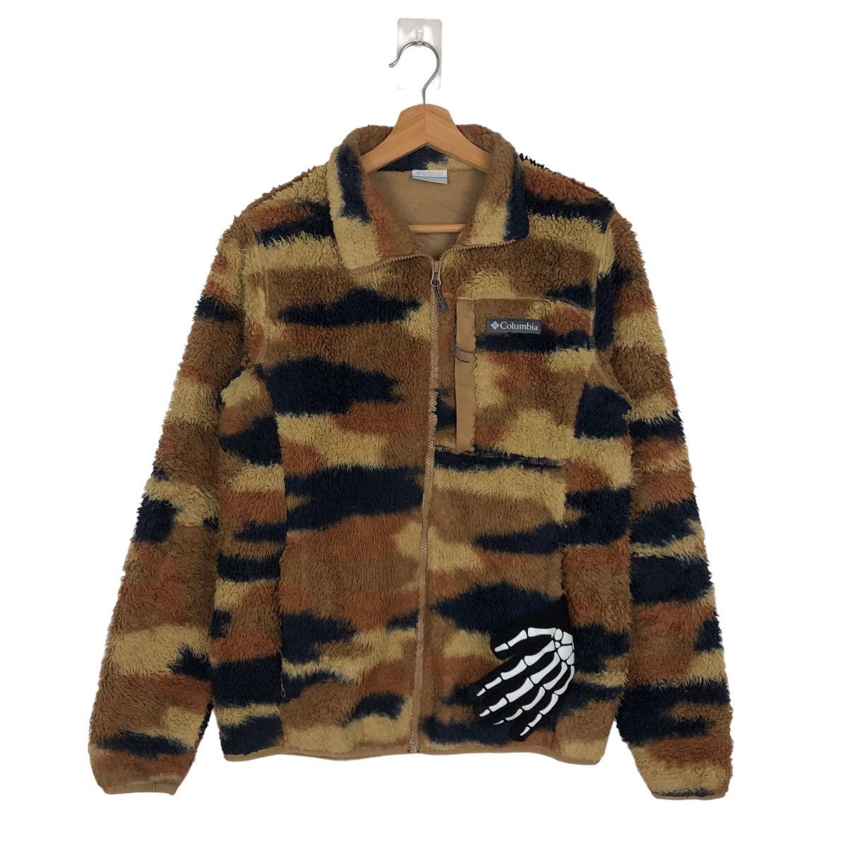 Japanese Brand VINTAGE FLEECE JACKET COLUMBIA CAMO FULL PRINT RARE STYLE Size US M / EU 48-50 / 2 - 1 Thumbnail