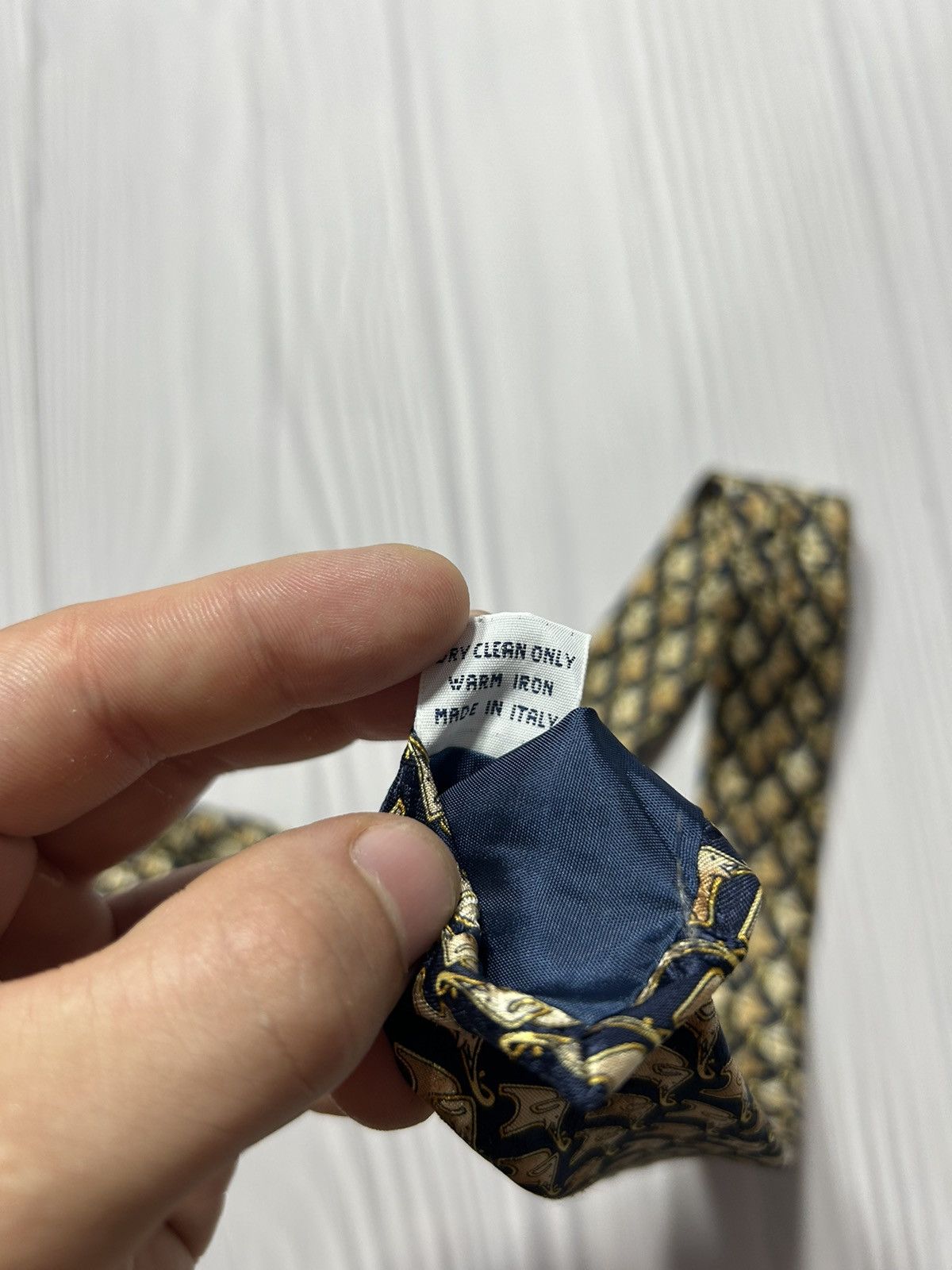 Givenchy × Vintage Rare Givenchy Gentleman Elephants Logo Silk Tie Size ONE SIZE - 9 Thumbnail