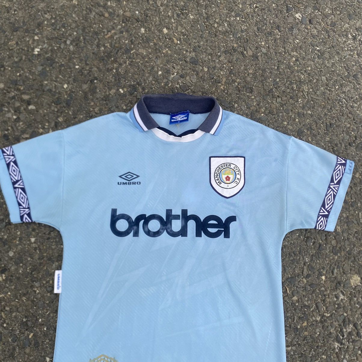 Umbro vintage man city brother jersey noel galagher Size US L / EU 52-54 / 3 - 2 Thumbnail