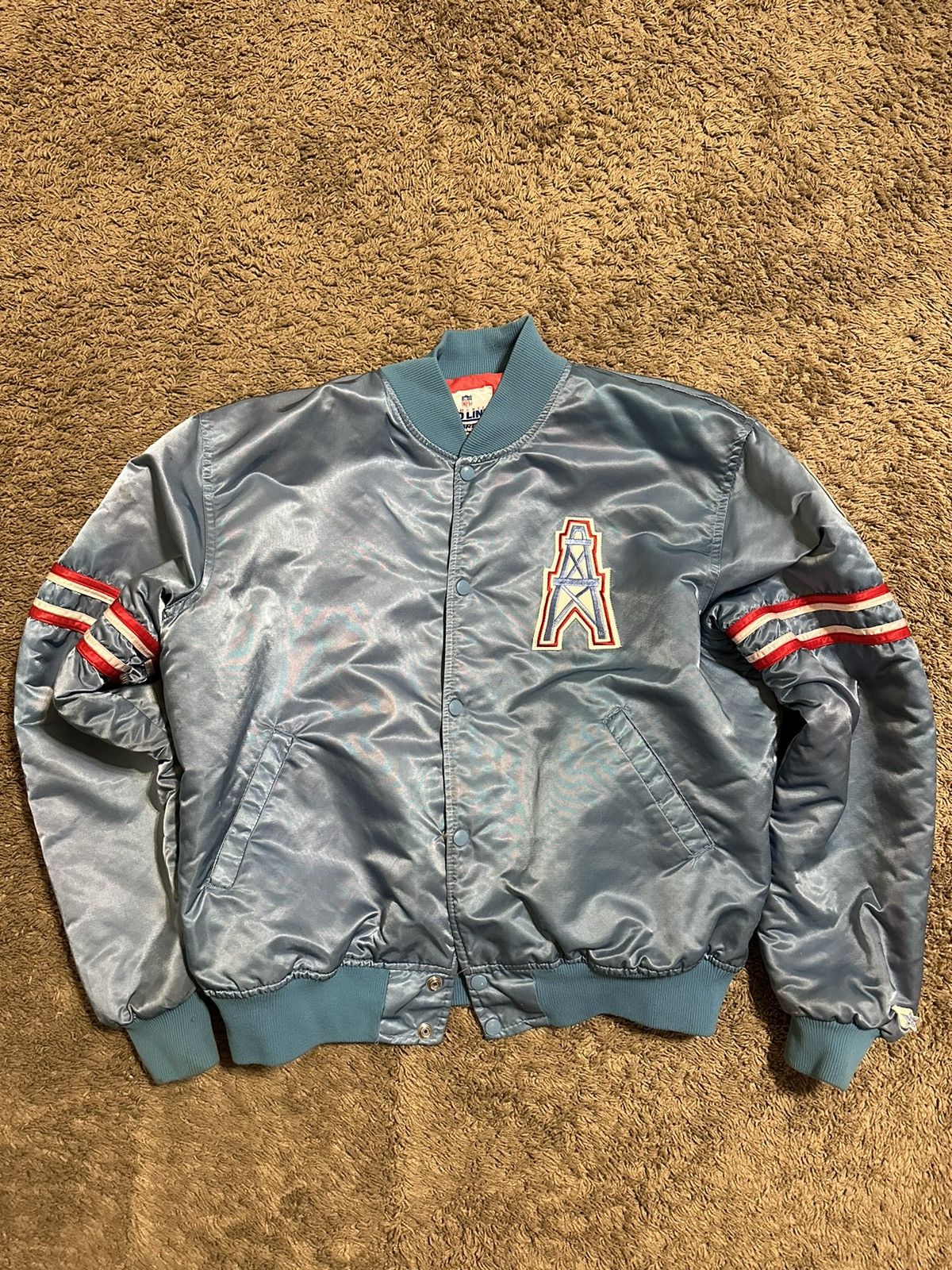 Vintage 1990s deals Starter Houston Oilers Jacket