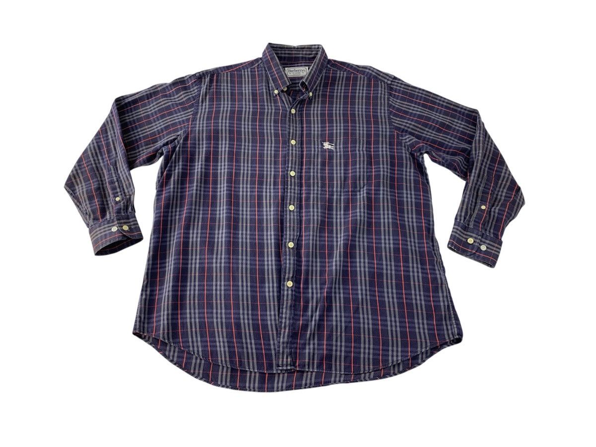 Burberry 90s Burberrys Of London Checked Button Up Shirt Size US XL / EU 56 / 4 - 1 Thumbnail
